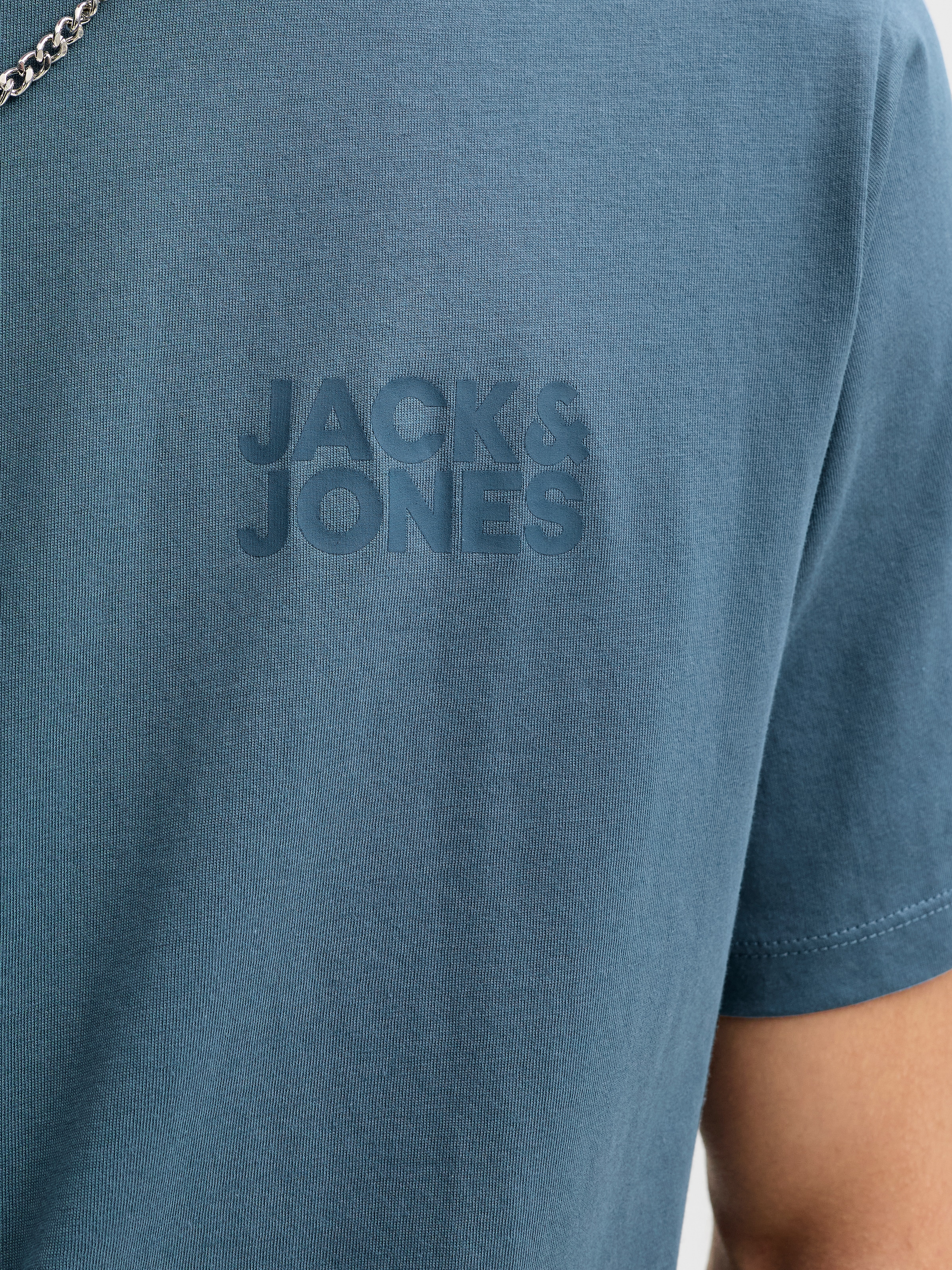 Jack & Jones Rundhalsshirt »JJECORP mit Logo-Print und klassischem Rundhals« Baumwolle, regular fit
