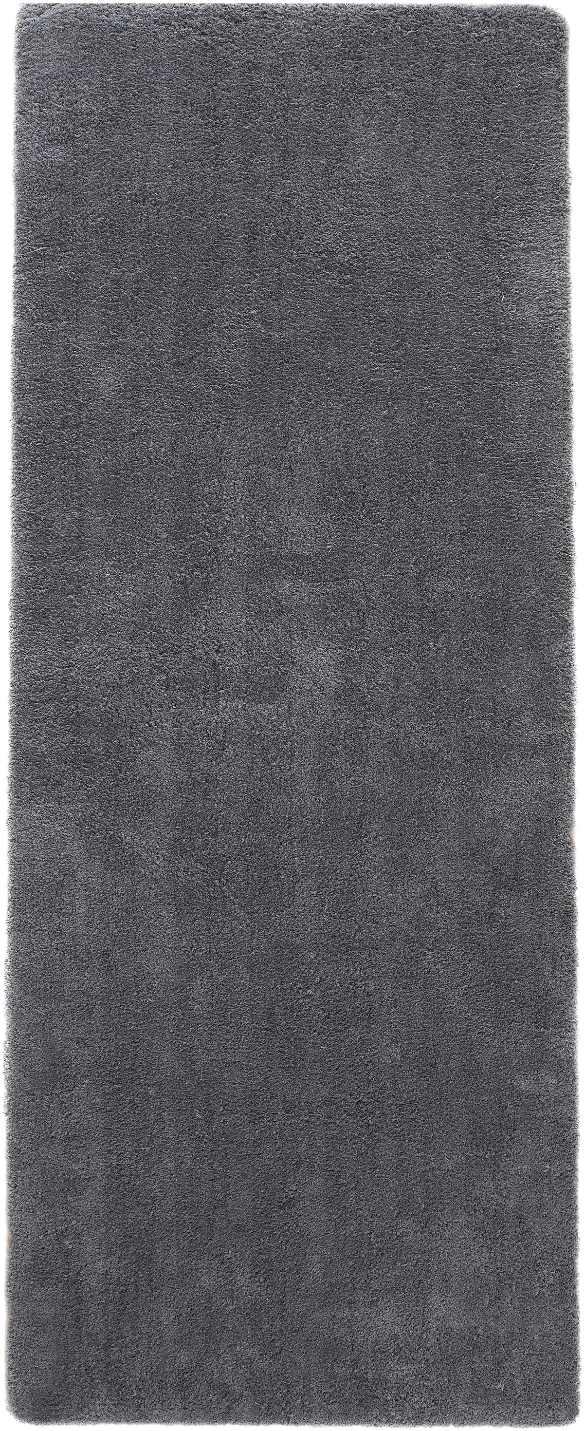 my home Hochflor-Läufer »Microfaser Teppich Magong, besonders weich, sehr feiner Flor«, rechteckig, 25 mm Höhe, uni Teppiche, Wohnzimmer, Schlafzimmer, Kinderzimmer, Flur, Brücke