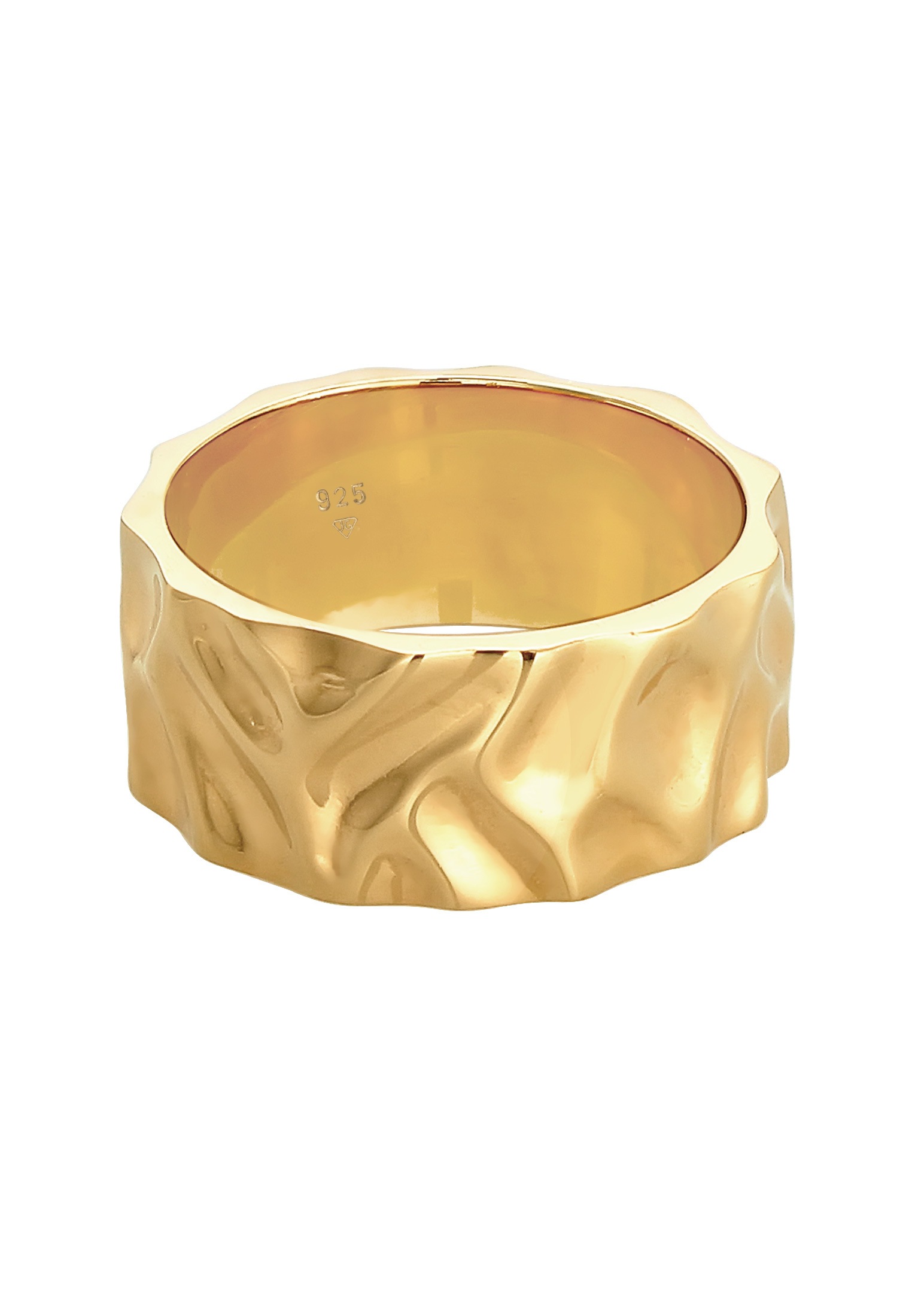 Kuzzoi Silberring »Ring Herren Bandring Geschmiedet Used Look 925 Silber«