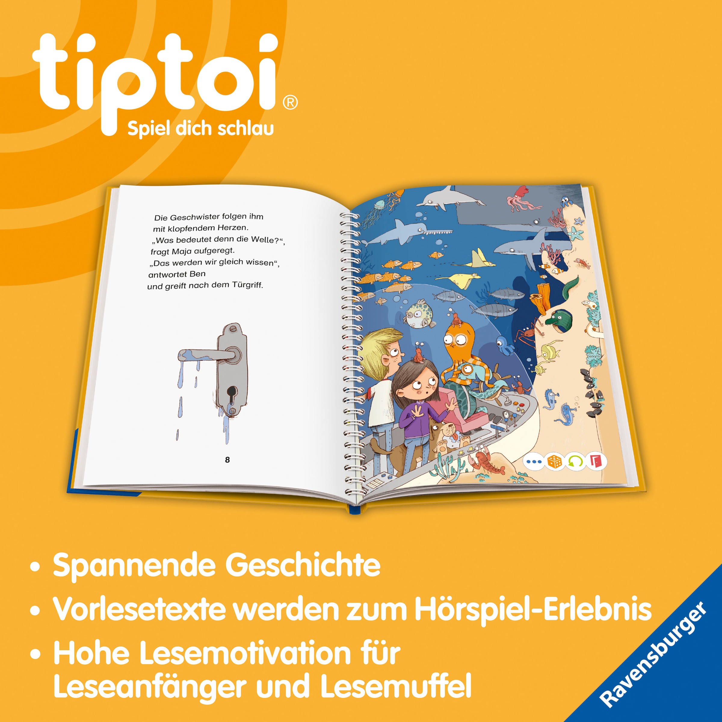 Ravensburger Buch »tiptoi® Lese-Lausch-Abenteuer Tiefsee«, Made in Europe