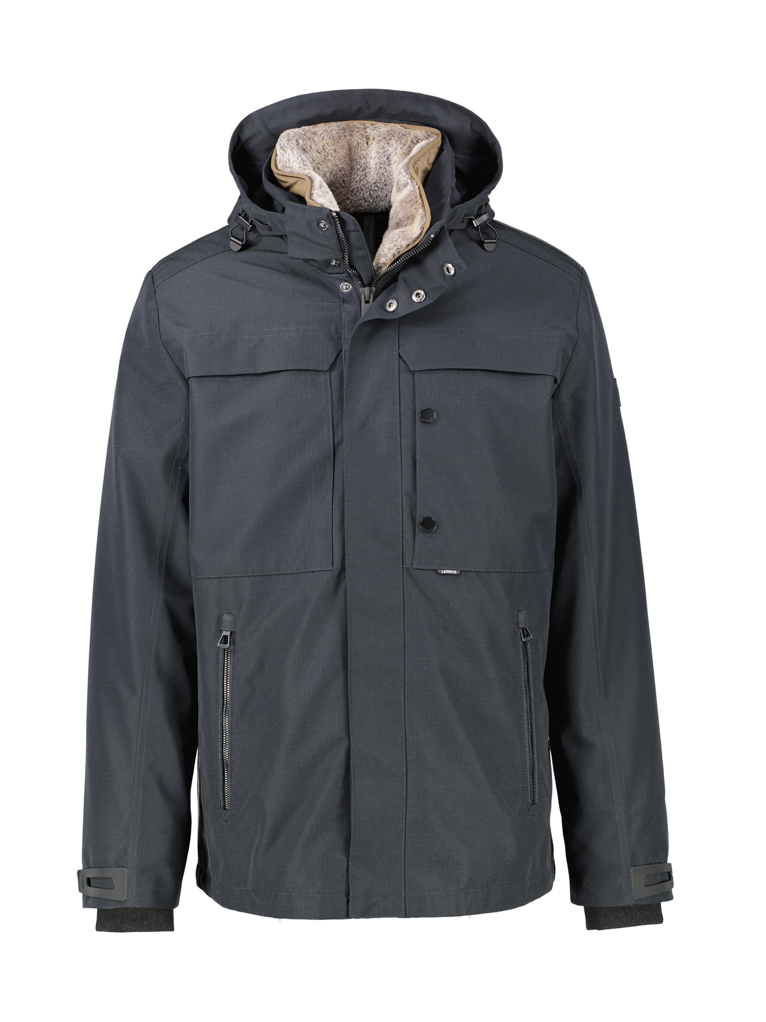 LERROS Winterjacke »Herrenjacke in Großen Größen« mit Kapuze