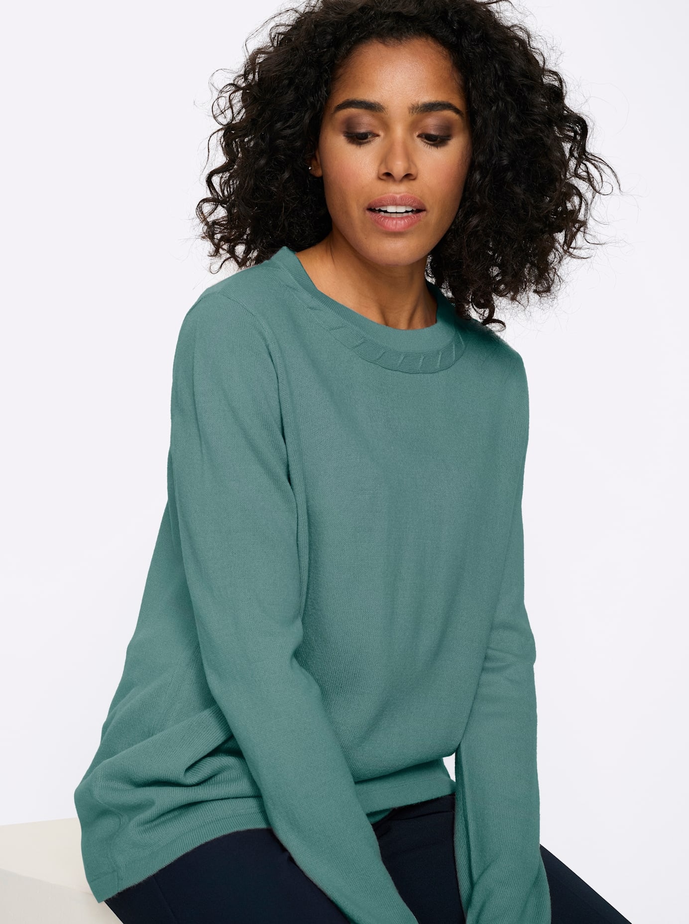 Classic Basics Rundhalspullover »Langarm-Pullover«