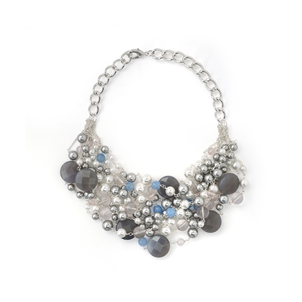 Pippa & Jean Kette mit Anhänger »PJ227«, (1 tlg.), mit Rosenquarz