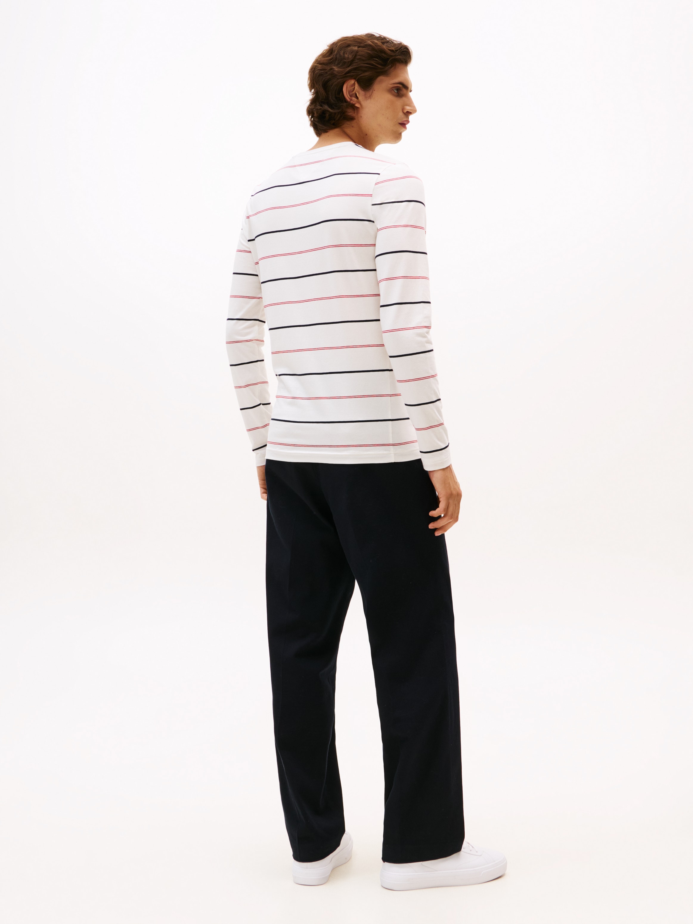 Tommy Hilfiger Longsleeve »STRETCH SLIM STRIPE« Rundhals, slim fit, Jersey