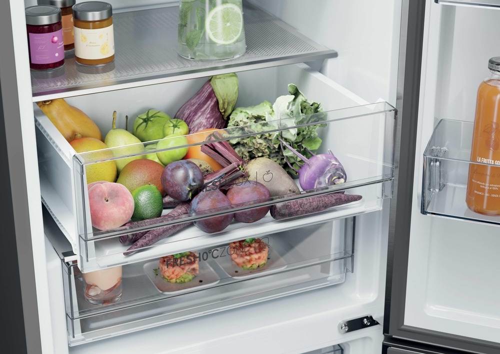 Haier Kühl-/Gefrierkombination »HDPR3620ANPD« 205 cm hoch 59,5 cm breit FreshZone (0 °C), Total No Frost