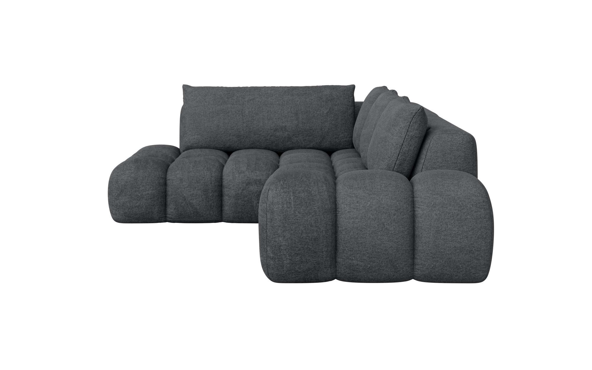 INOSIGN Ecksofa »AZITA klein, L-Form, elegant und bequem Designsofa«, lose Rückenkissen, traumhafte Steppung, Maße B/T/H: 296/176,5/89 cm