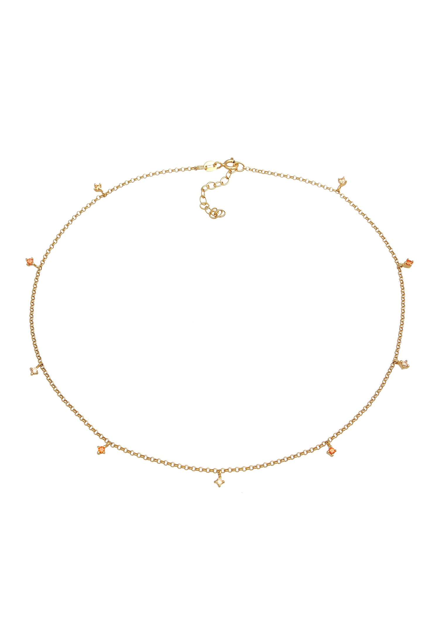 Elli Choker »Halskette Choker Solitär Zirkonia Elegant 925er Silber«