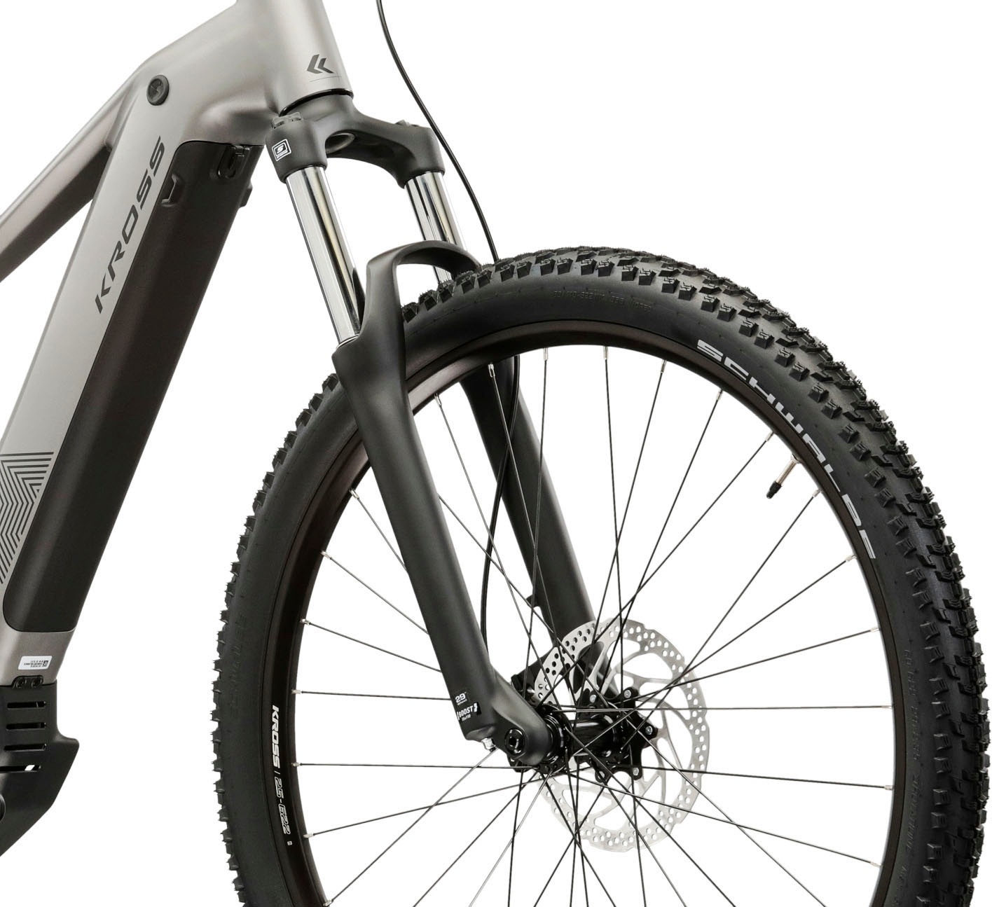 Kross »Influx Hybrid 2.0 16,7Ah / 600 Wh 29 Zoll silber 9 Gänge 2026« 9 Gang Shimano CUES U4000 Schaltwerk Kettenschaltung Mittelmotor 250 W