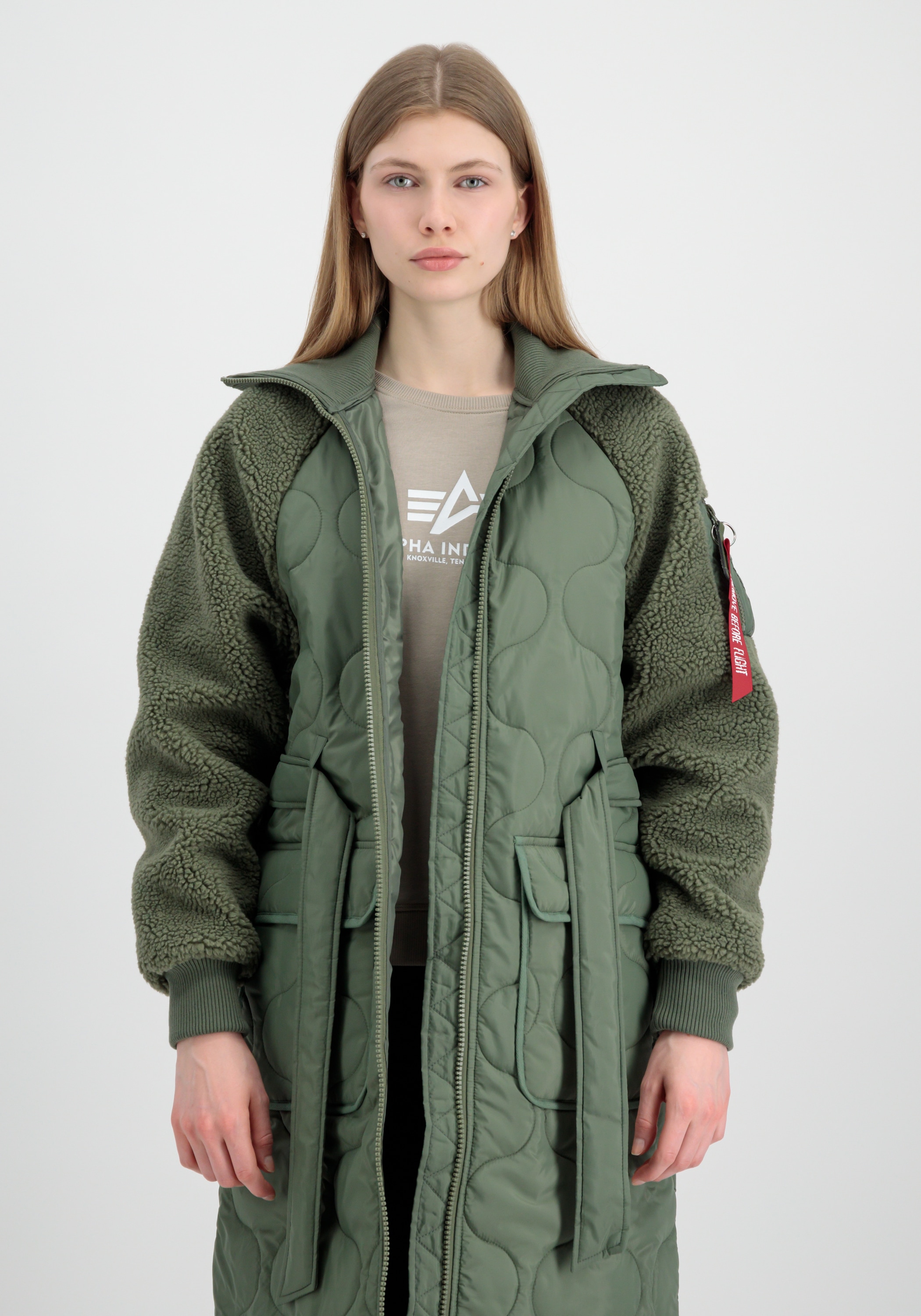 Alpha Industries Winterjacke »ALPHA INDUSTRIES Women - Cold Weather Jackets ALS Teddy Coat wmn«