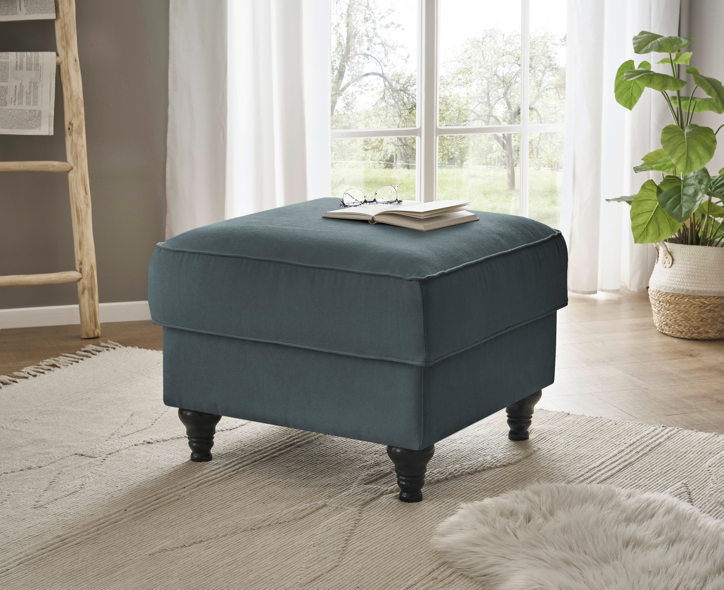 Home affaire Hocker »WESTMINSTER« mit Federkern-Polsterung