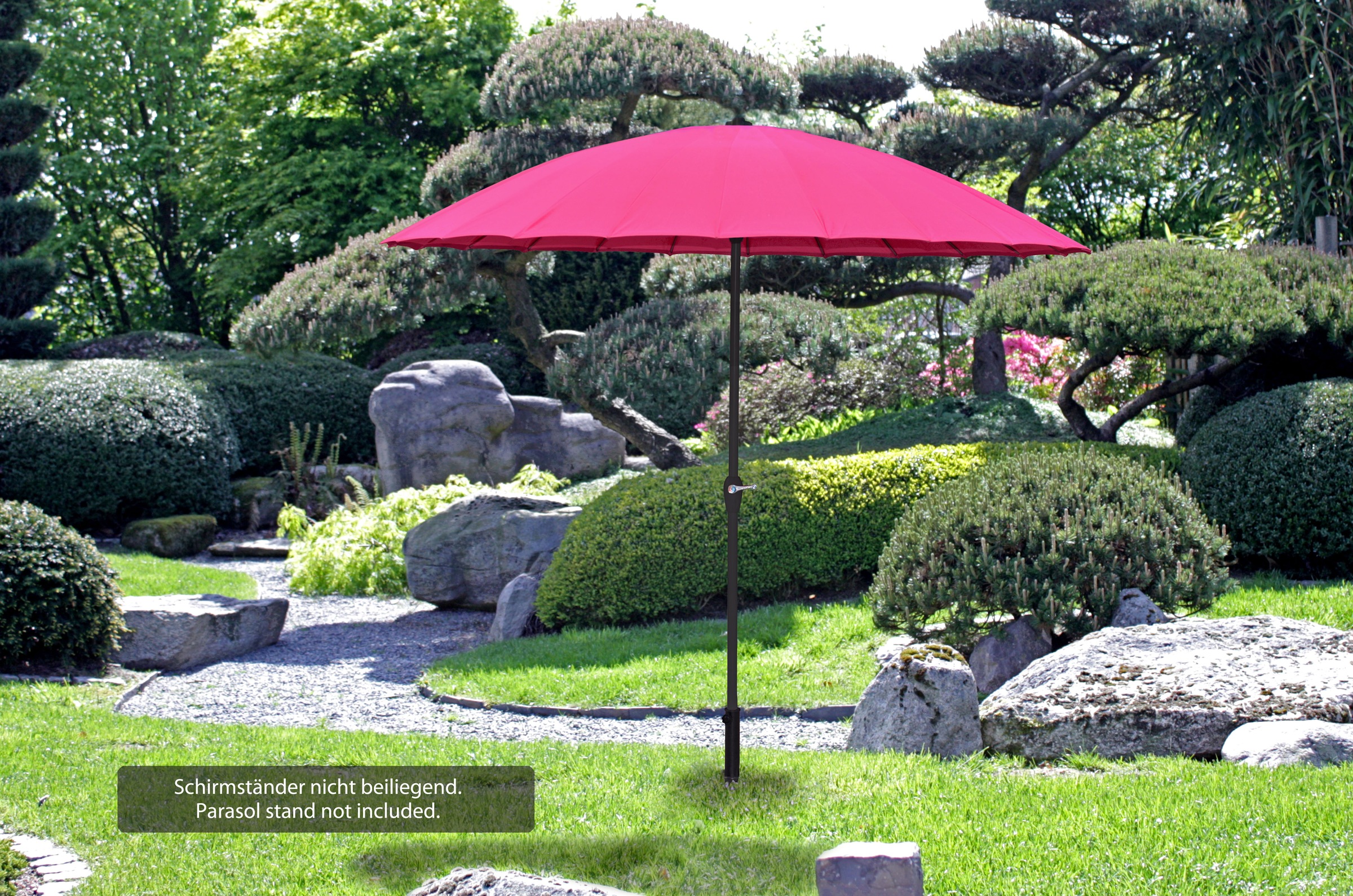 Garden Pleasure Sonnenschirm, mit 24 Streben, pink