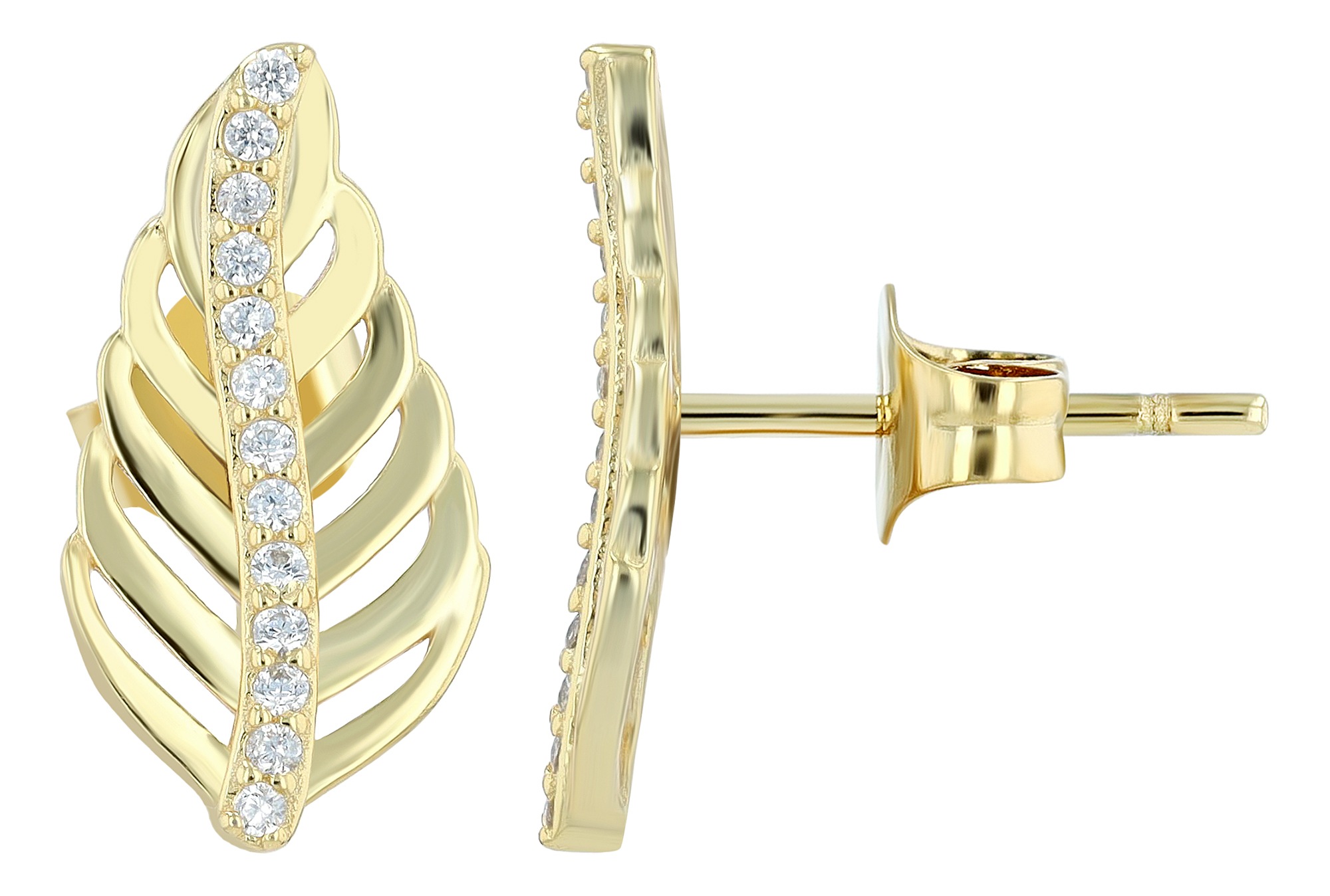 Adelia´s Paar Ohrstecker »Damen Ohrringe ¿ Ohrstecker aus 925 Silber mit Zirkonia«