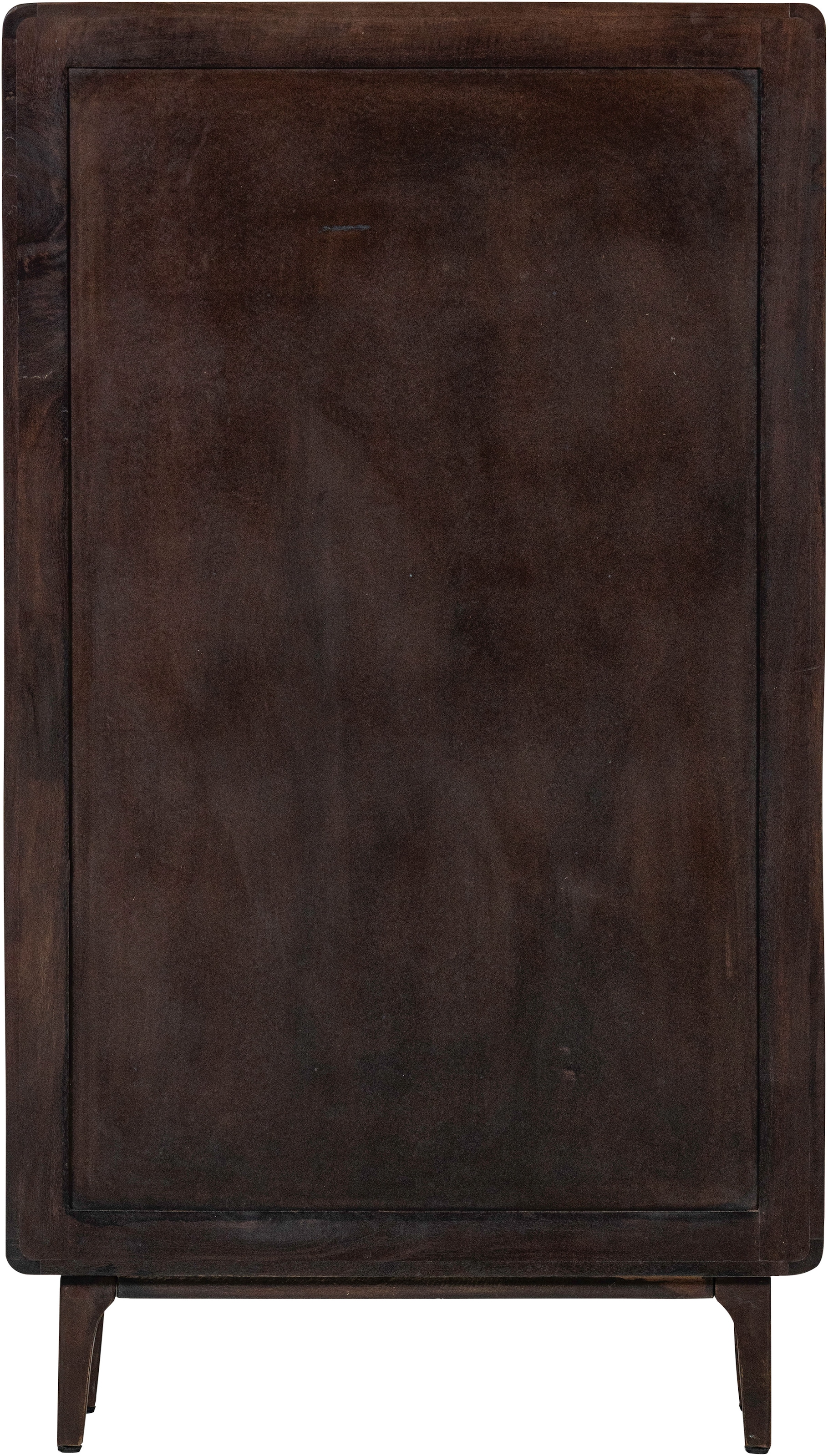 WOOOD Highboard »Liya mit Massivmangoholz und Dämpfung Funktion B 85 x T 35 x H 150 cm« Natürliche Maserung, Tragkraft 20 kg, einfach zu montieren