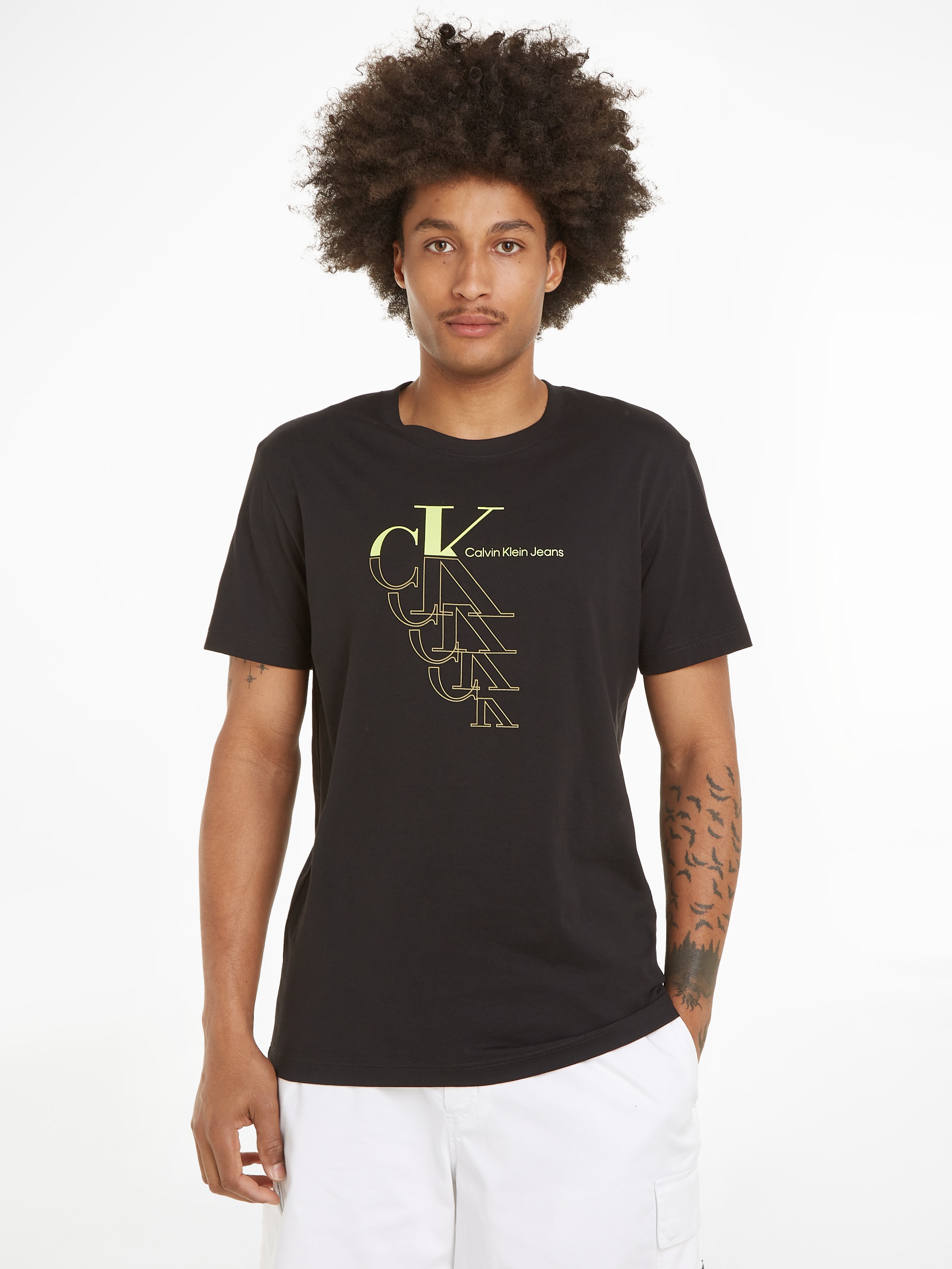 Calvin Klein Jeans T-Shirt »MONOGRAM ECHO GRAPHIC TEE«, mit Logodruck