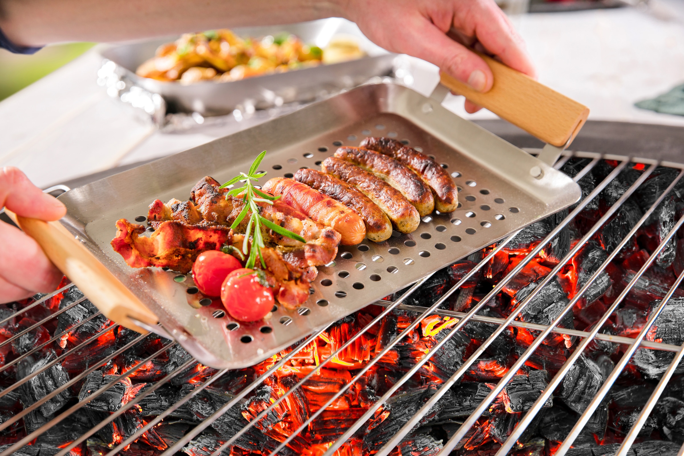 hecht international Grillschale »Padella«, Edelstahl-Metall