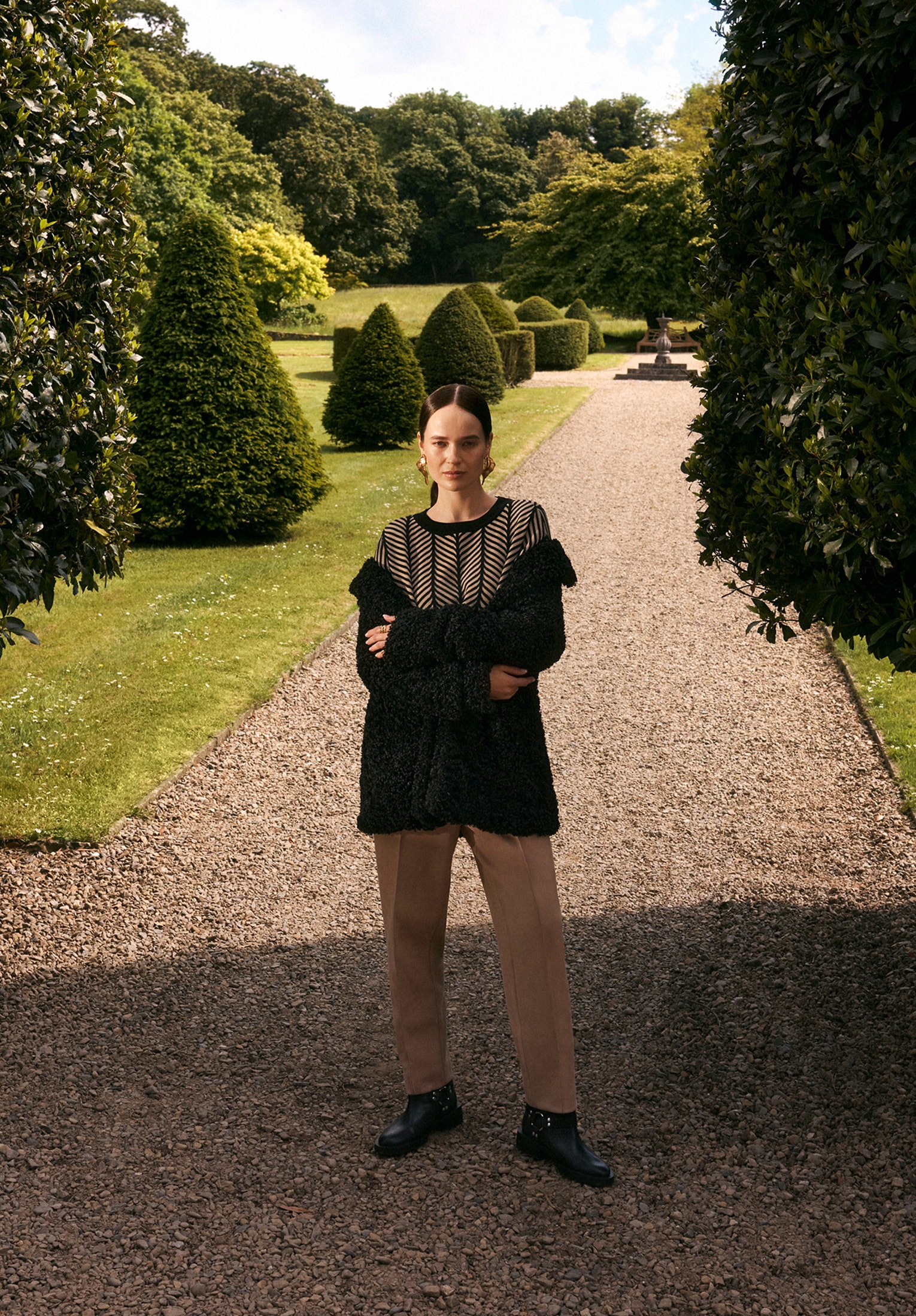 Betty&Co Schlupfhose »Schlupfhose mit Biesen«