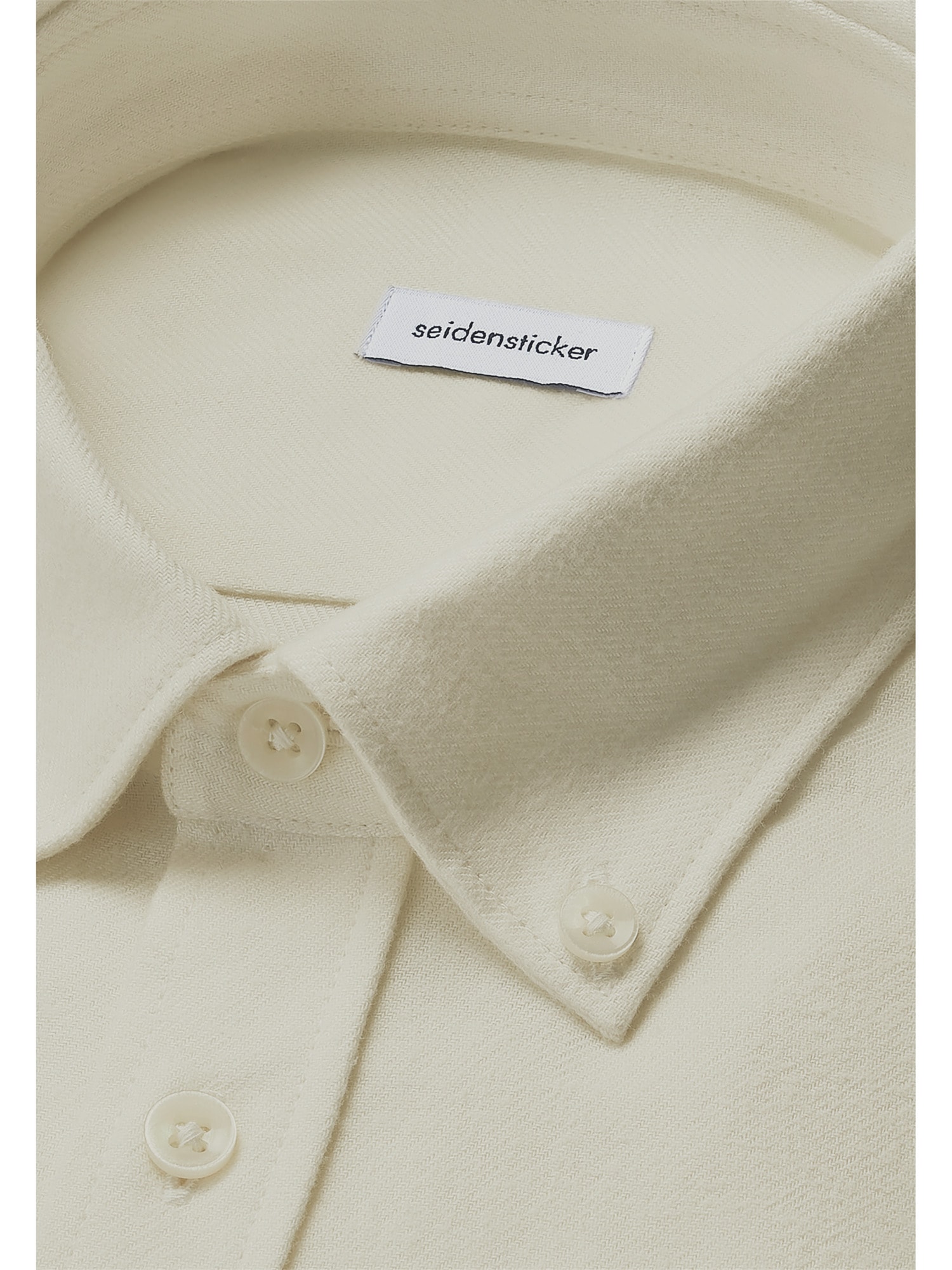 seidensticker Flanellhemd, Regular 1/1 Button-Down-Kragen Uni