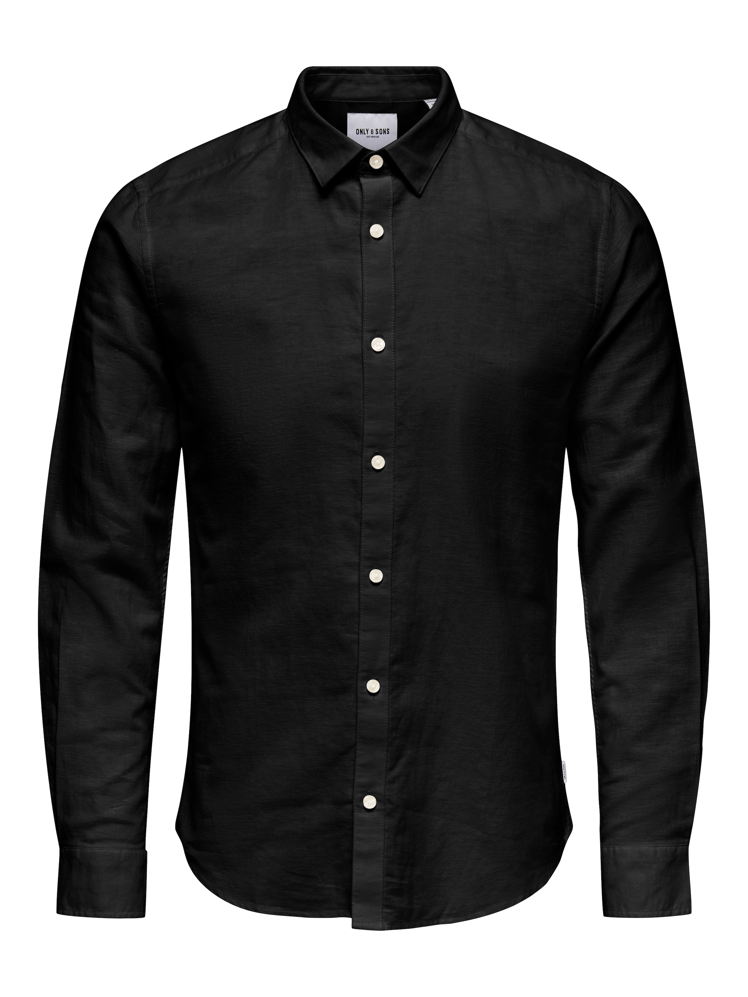 ONLY & SONS Langarmhemd »ONSCAIDEN LS SOLID LINEN SHIRT NOOS«