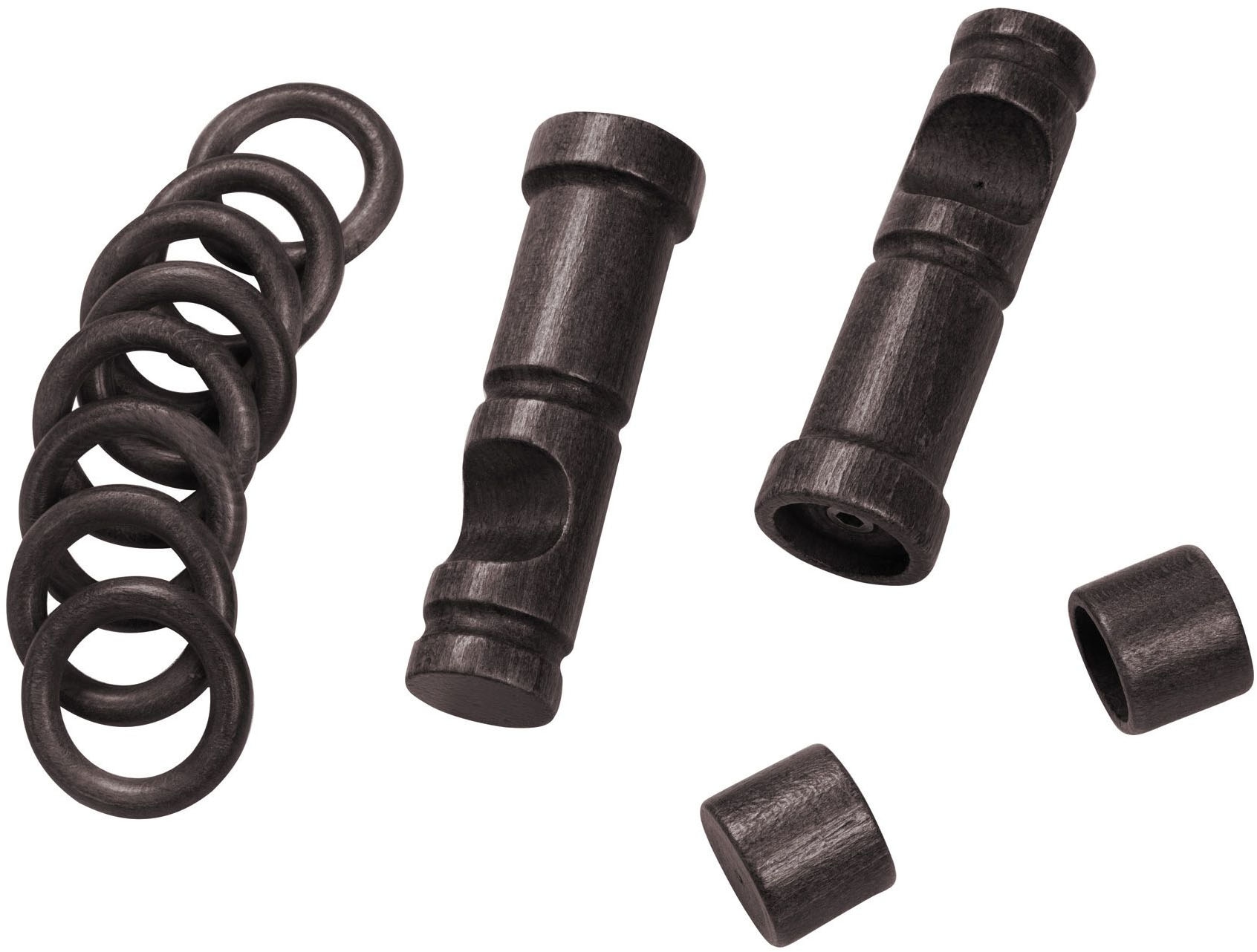 SN DECO GROUP Gardinenstange »Cafiro« 1 läufig-läufig Fixmaß 28 mm, Holz, verschiedene Längen und Farben, Komplettset