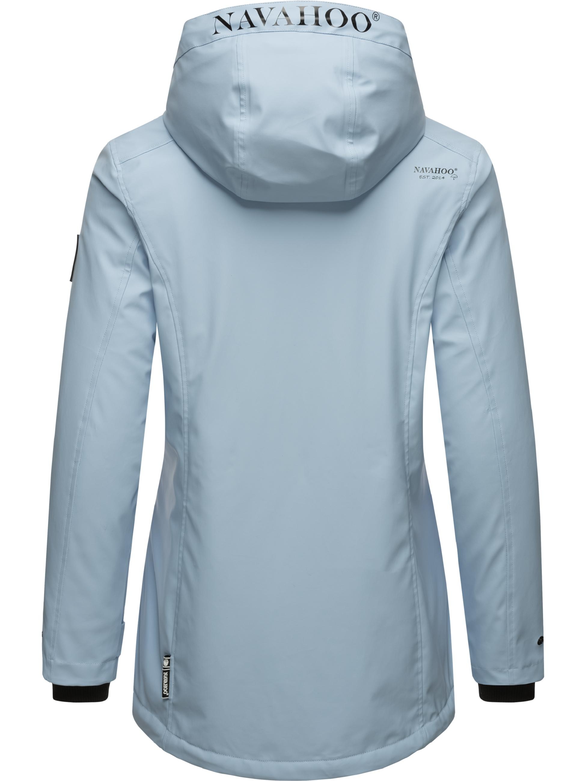 Navahoo Regenjacke »Regenjacke Lindraa«, mit Kapuze, stylische wasserdichte Outdoorjacke mit Teddyfell