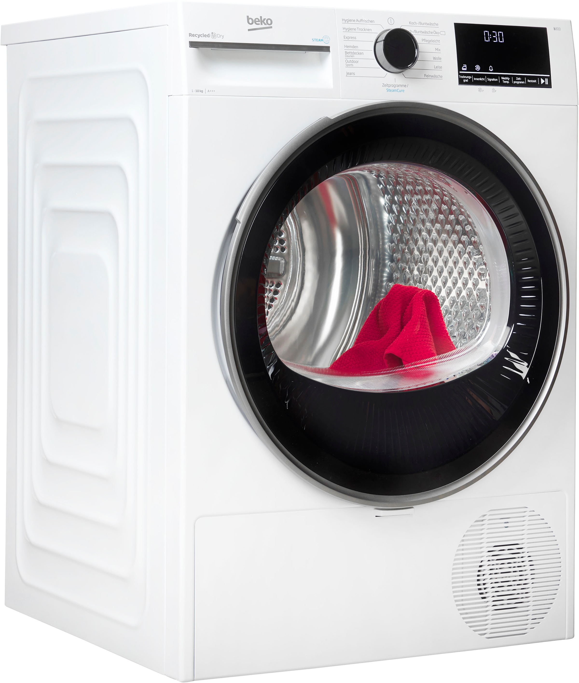 BEKO Wärmepumpentrockner »B3T442491«, 10 kg, mit Wärmepumpentechnologie, SteamCure, Silent Programm