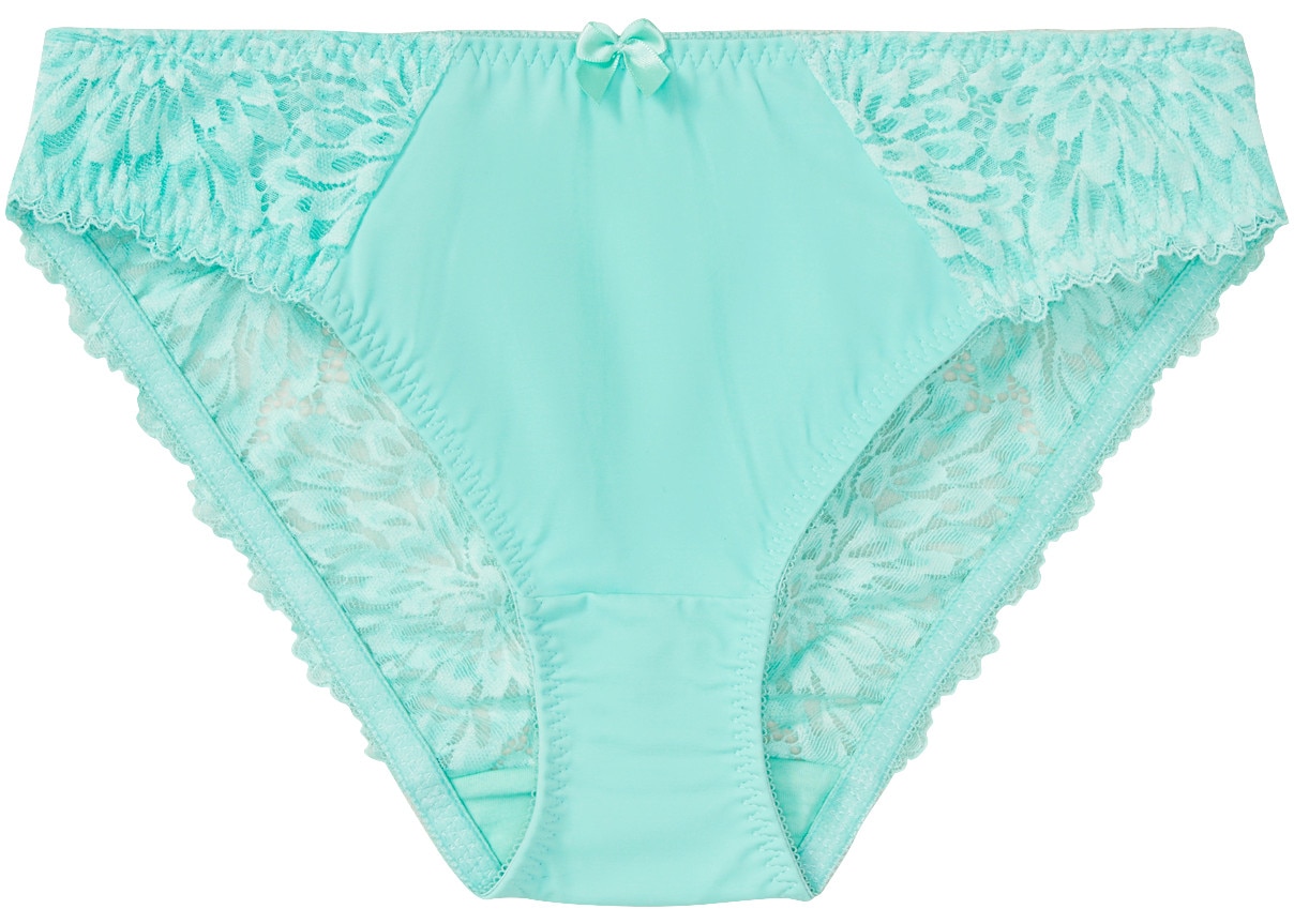 bonprix Slip mit floraler Spitze, elastisches Material