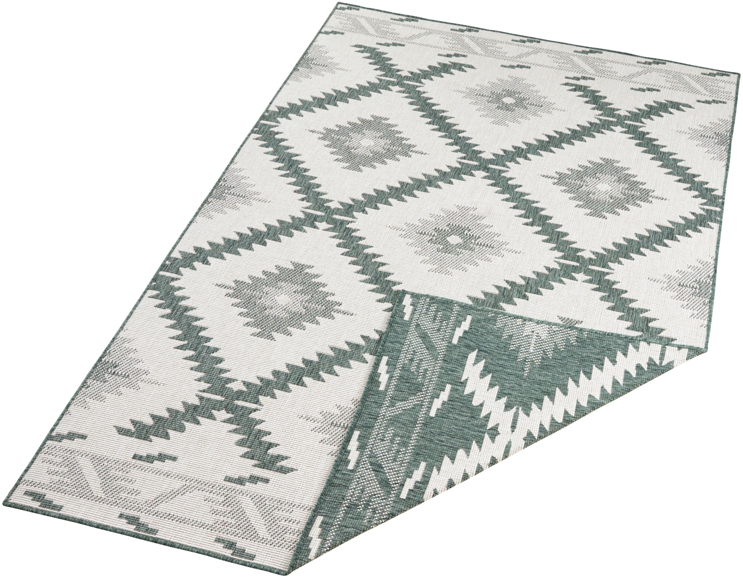 NORTHRUGS Teppich »Malibu«, rechteckig, In-& Outdoor, Wetterfest, Balkon, Garten, Wohnzimmer, Wasserfest