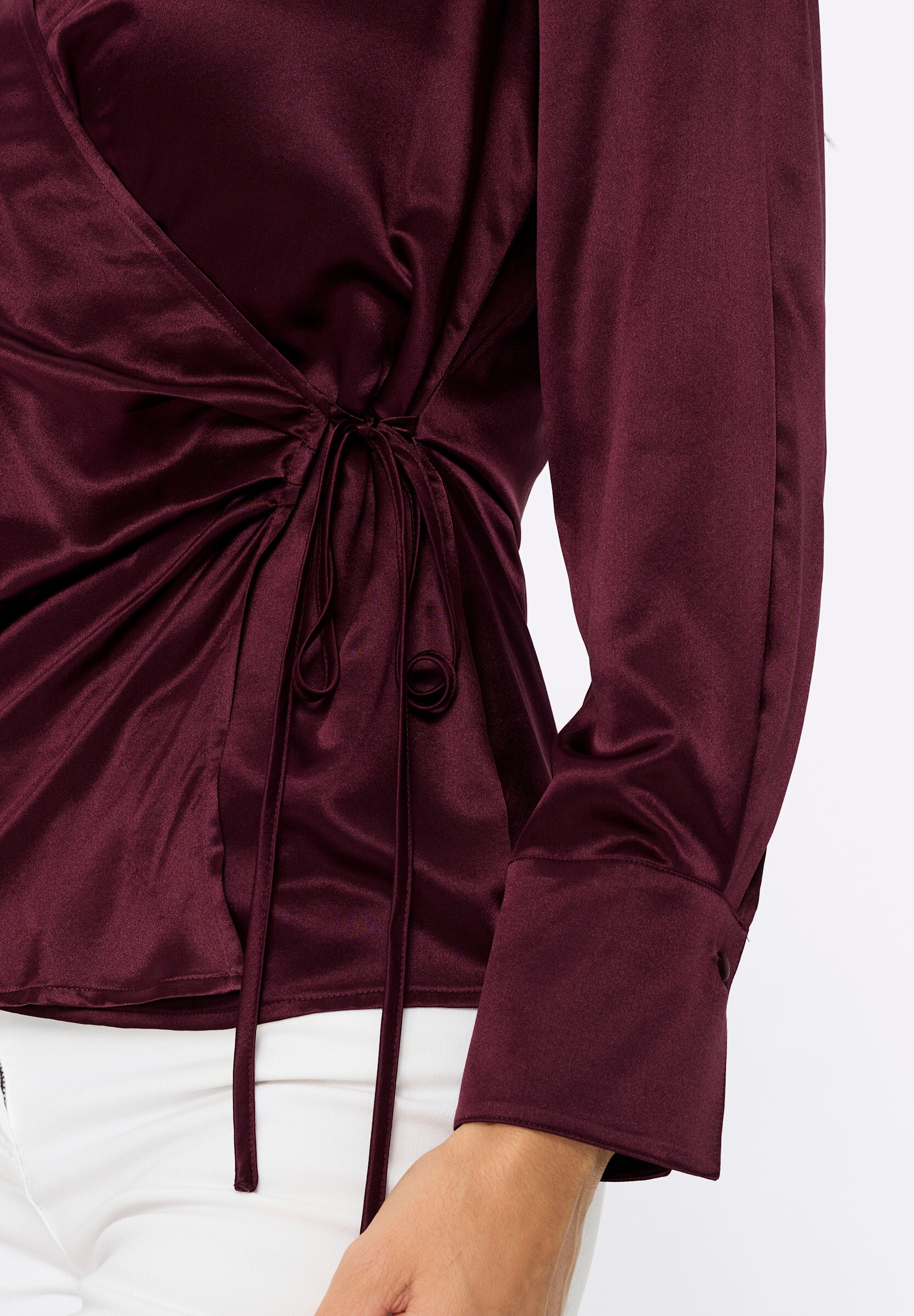 heine Wickelbluse »Bluse Wickelbluse im Seide-Viskose-Mix«