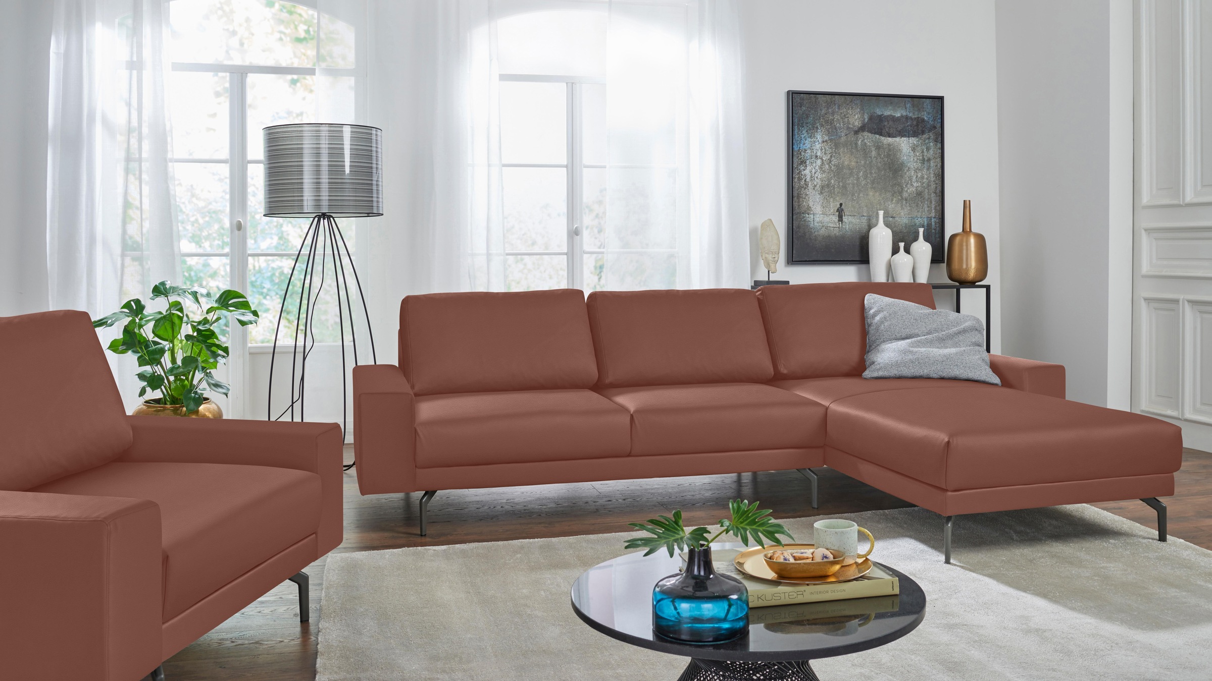 Ecksofa »CR.450, Designecksofa, Polsterecke, L-Form«, Armlehne breit und niedrig,...