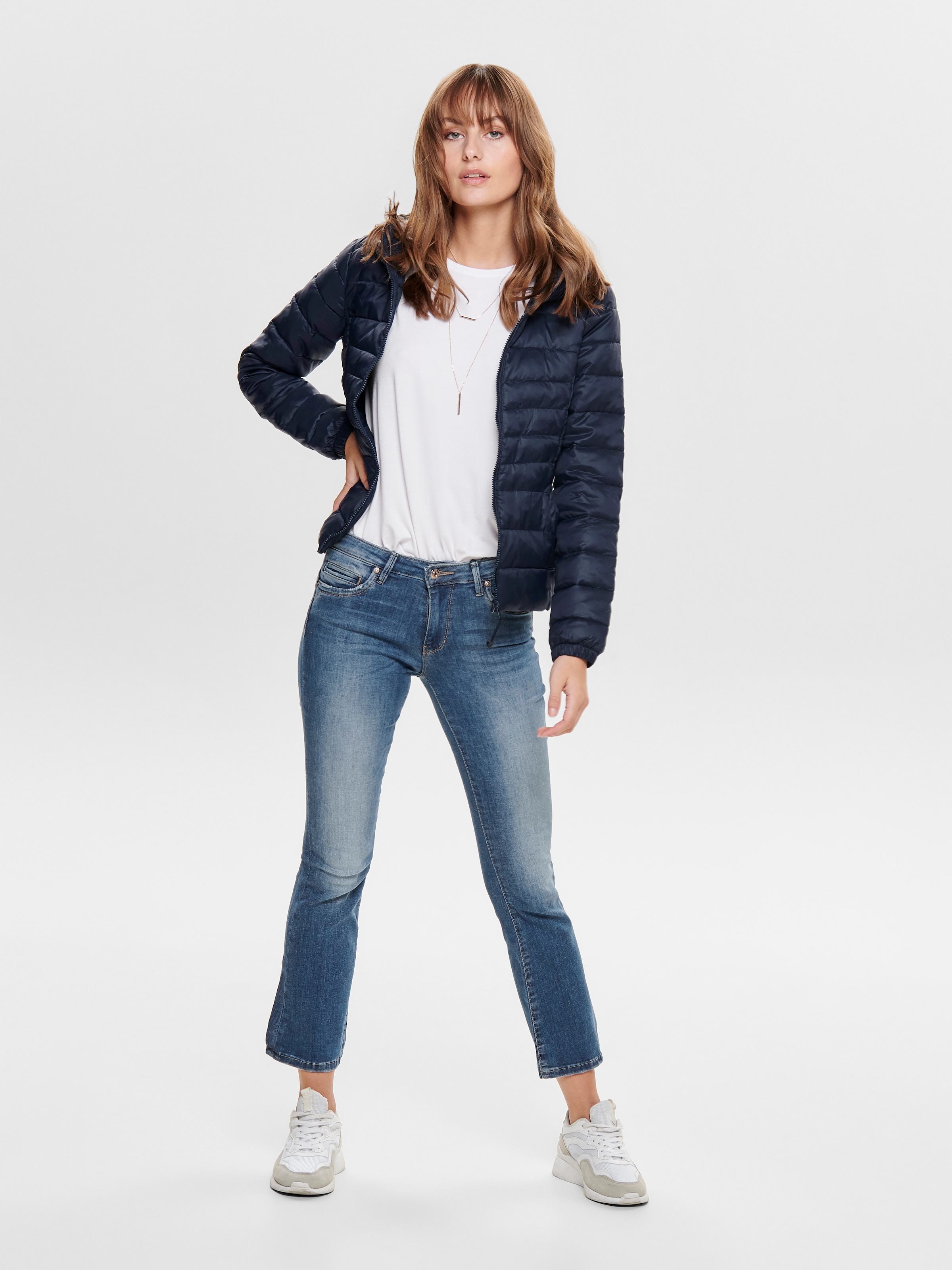 ONLY Steppjacke »ONLTAHOE HOOD JACKET OTW NOOS« mit Kapuze Kunstfaser, perfekt für den Übergang