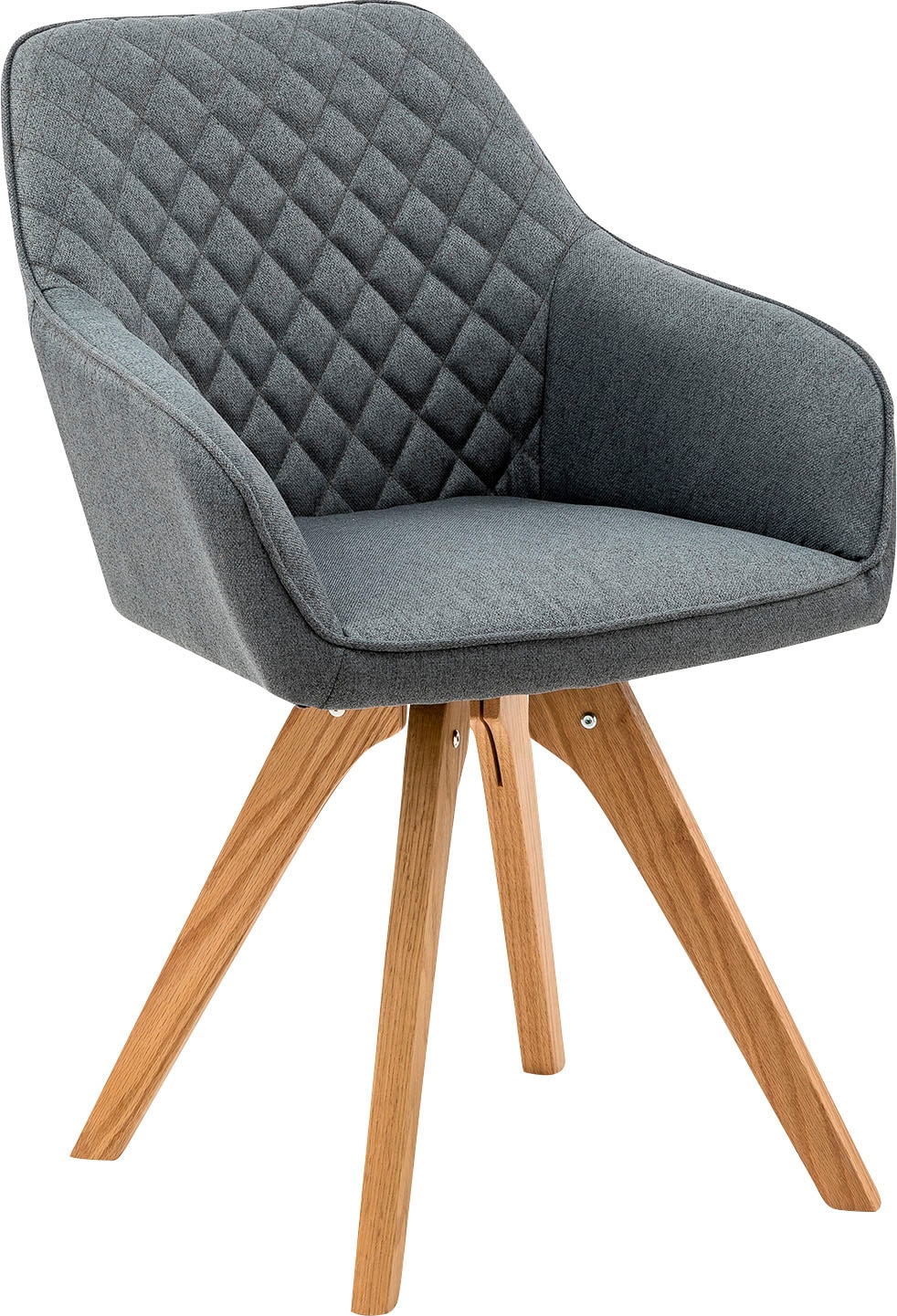 SalesFever Essgruppe, (Set, 5 tlg.), bestehend aus 4 modernen Polsterstühlen und einem 160 cm breiten Tisch