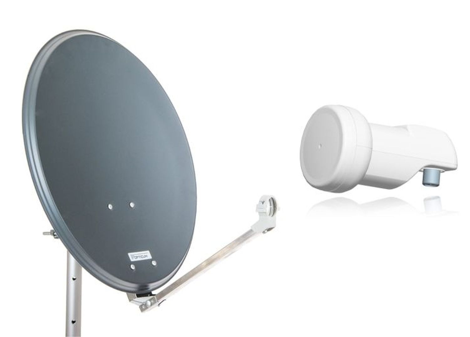Opticum Red Sat-Spiegel »QA60 Stahl mit Single-LNB Sat Anlage«, ( )