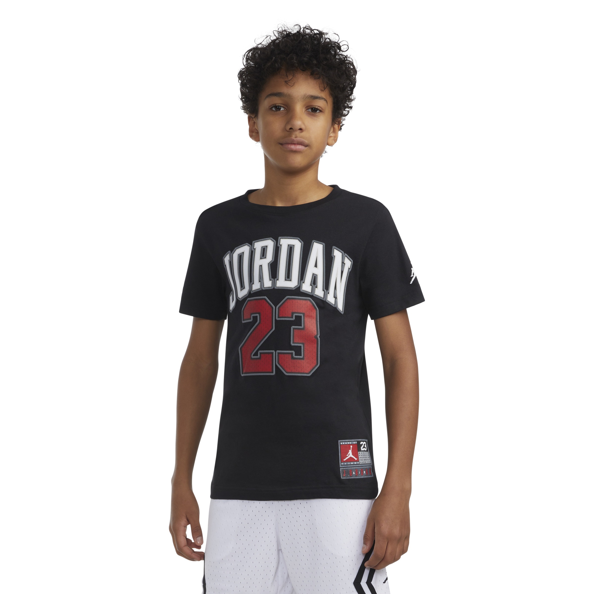 Jordan T-Shirt »PRACTICE FLIGHT SS TEE« mit Jordan-23-Schriftzug, Kurzarmdesign, aus Baumwolle und Polyester