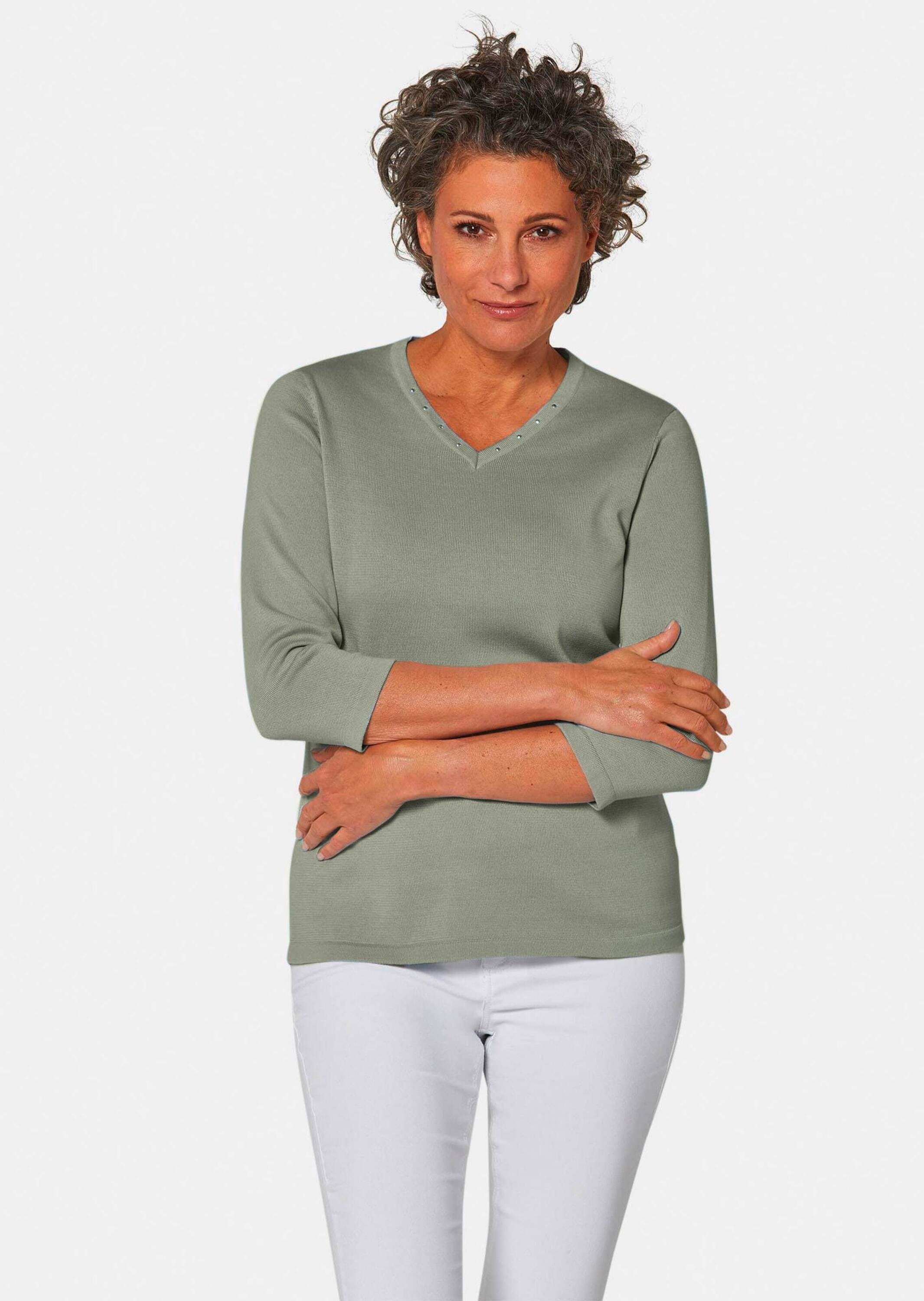 GOLDNER Rundhalspullover »Pullover in hochwertiger Qualität«