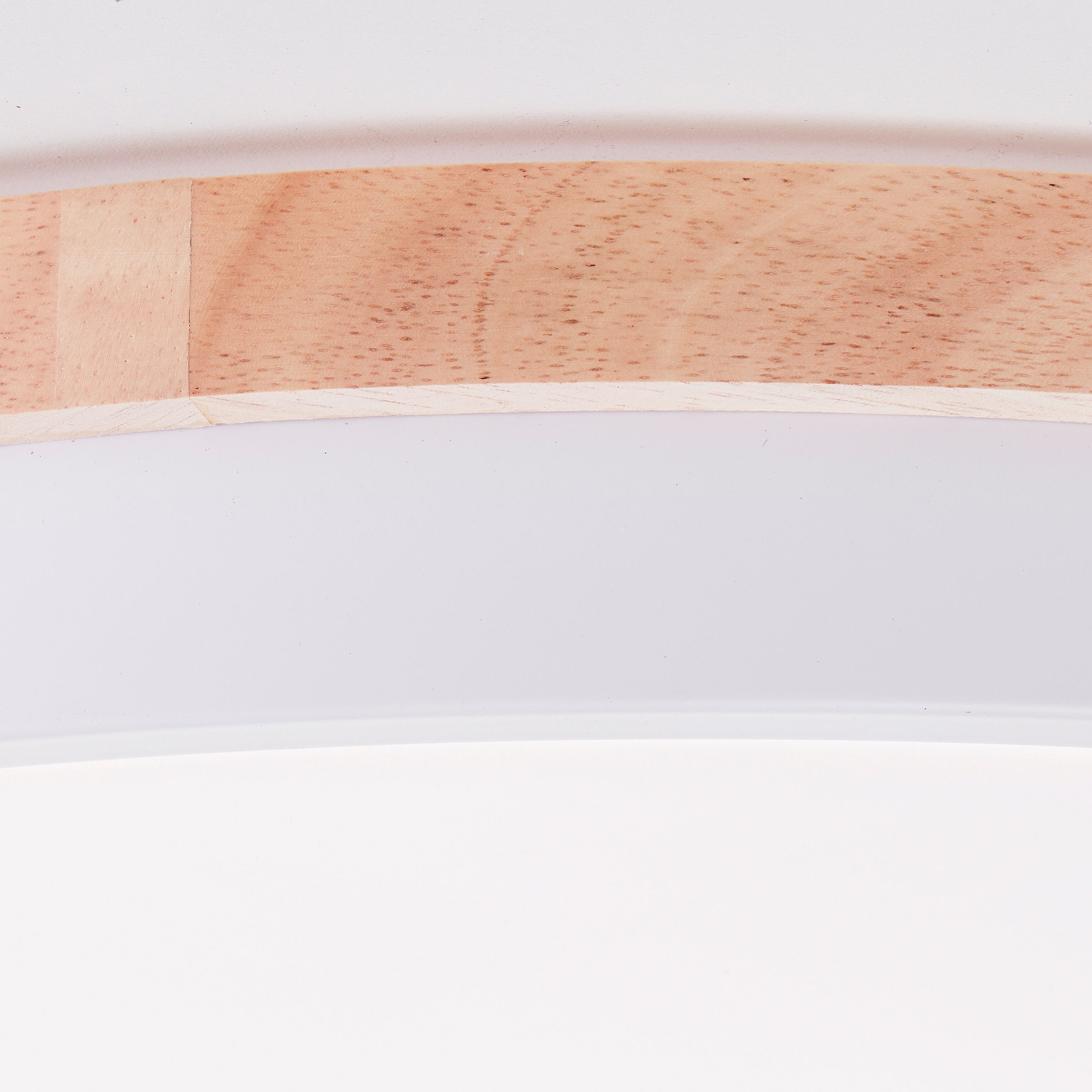 Brilliant LED Deckenleuchte »Baarlo«, Ø 50 cm, 4500 lm, 3000-6500 K, dimmbar, Fernbedienung, Holz/Metall
