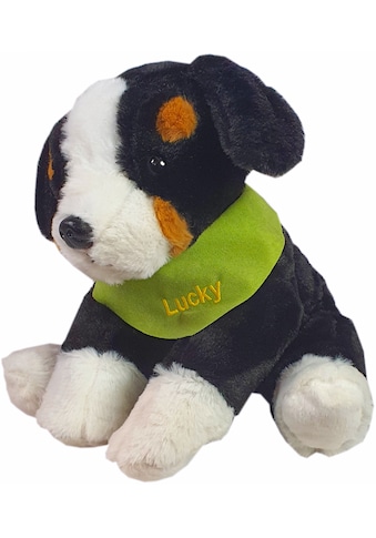 Heunec® Kuscheltier »Berner Sennenhund, 38 cm«, mit grünem Halstuch und individueller... kaufen
