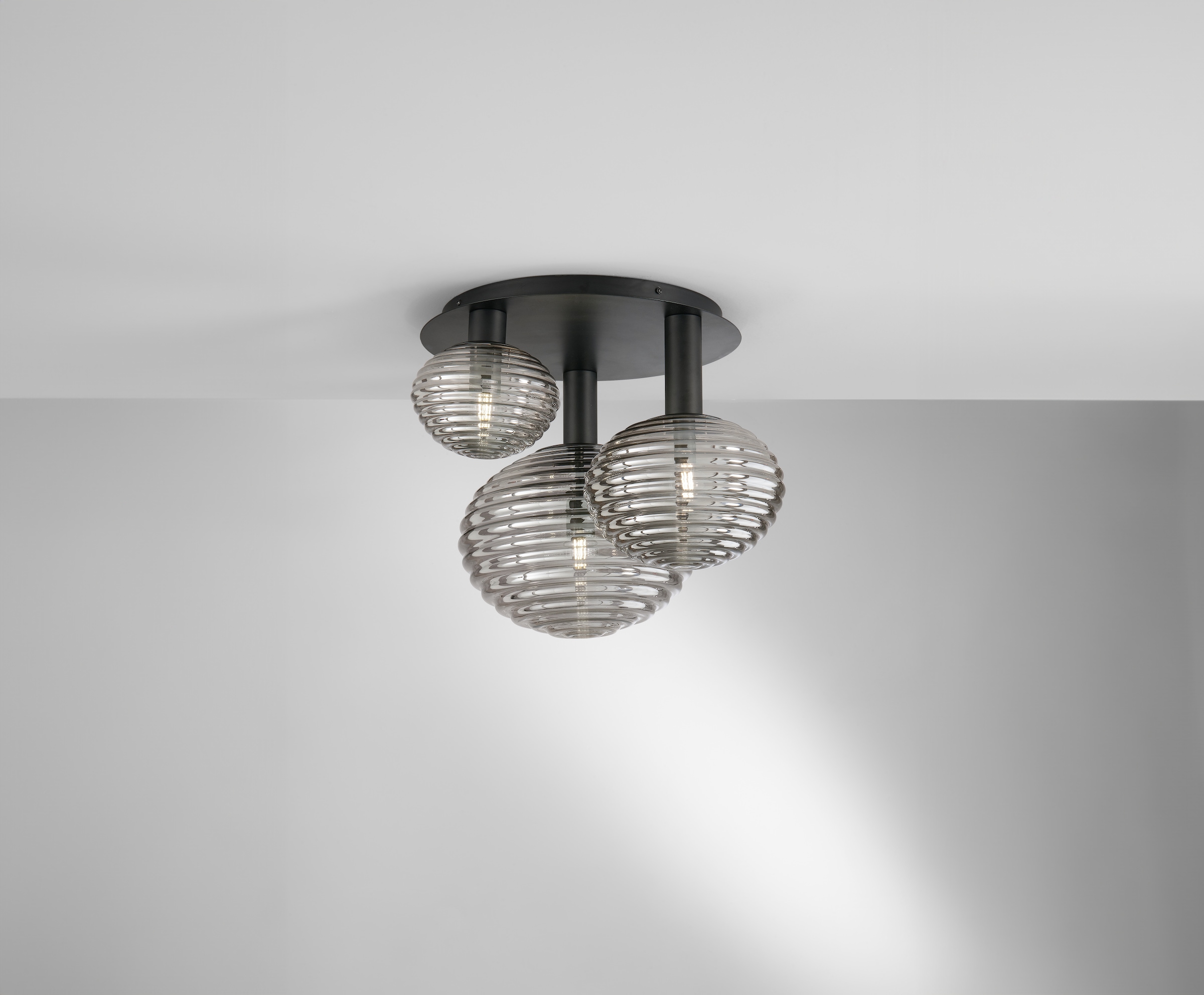ECO-LIGHT Deckenleuchten »Deckenleuchte RIPPLE«, 3 flammig, Leuchtmittel E27 | Leuchtmittel wechselbar