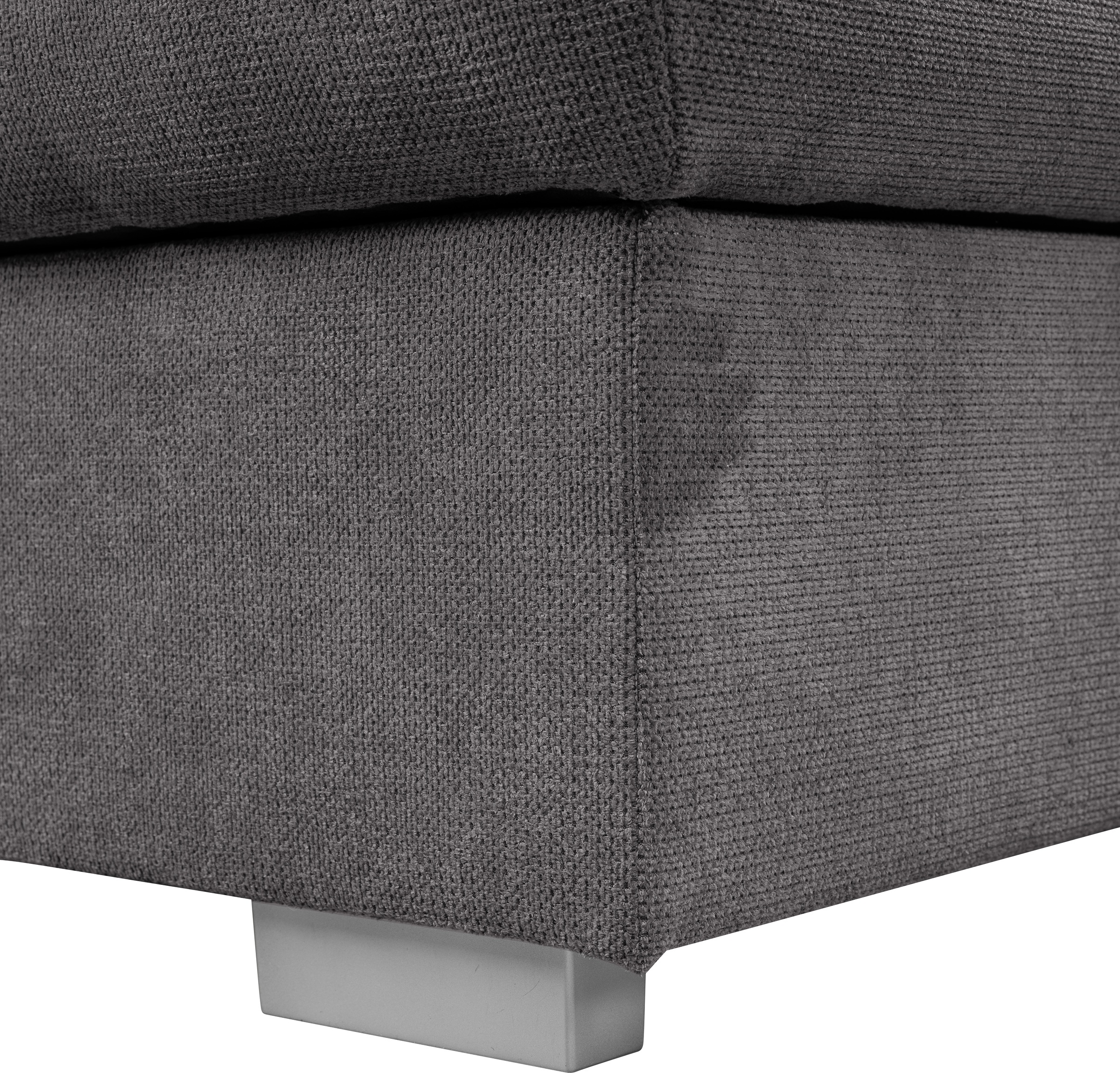 WERK2 Ecksofa Carmen, Sofa, Eckcouch mit Schlaffunktion, Bettkasten und Sitztiefenverstellung