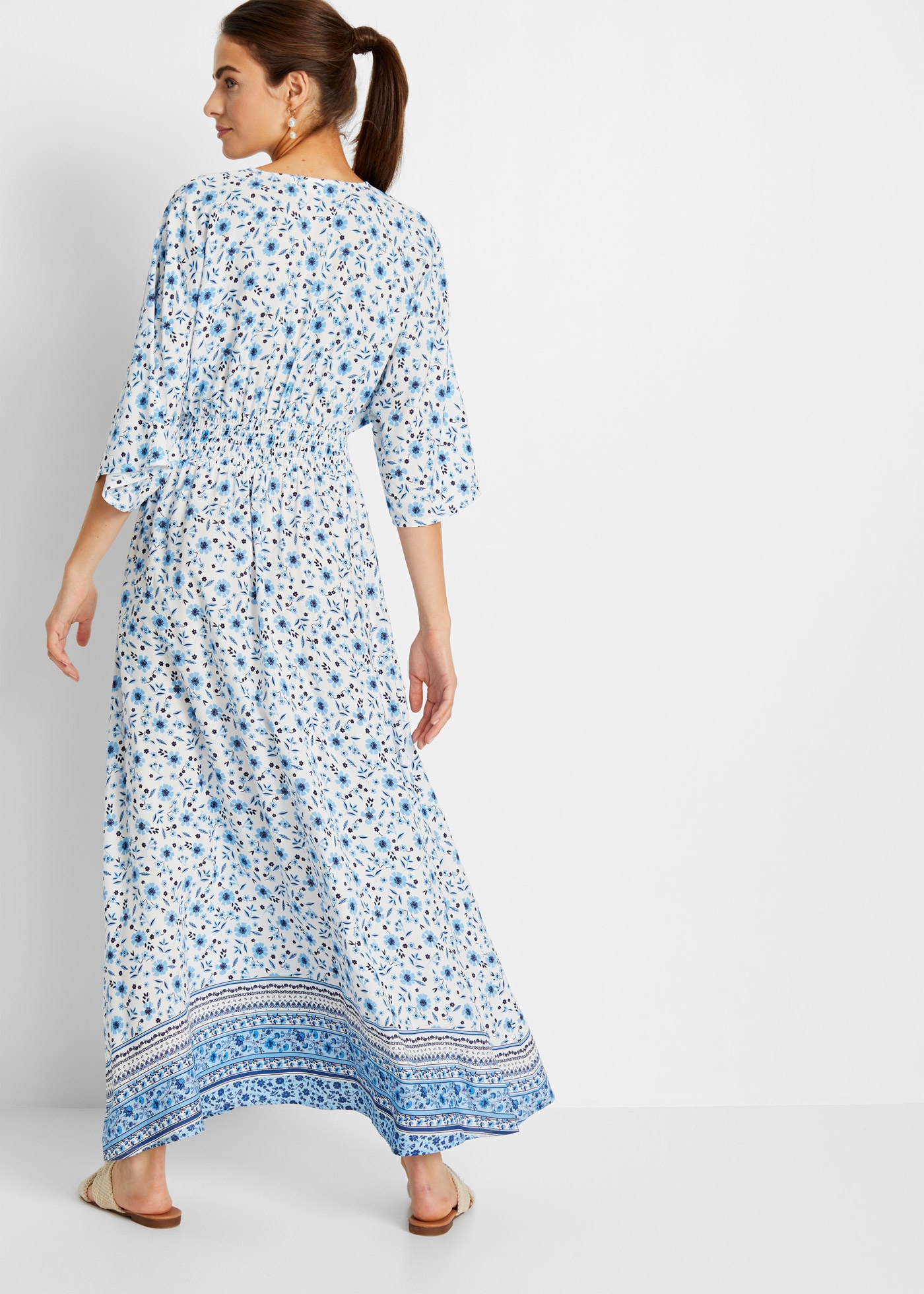 bonprix Maxikleid »Maxikleid aus reiner Viskose« Maxikleid aus reiner Viskose