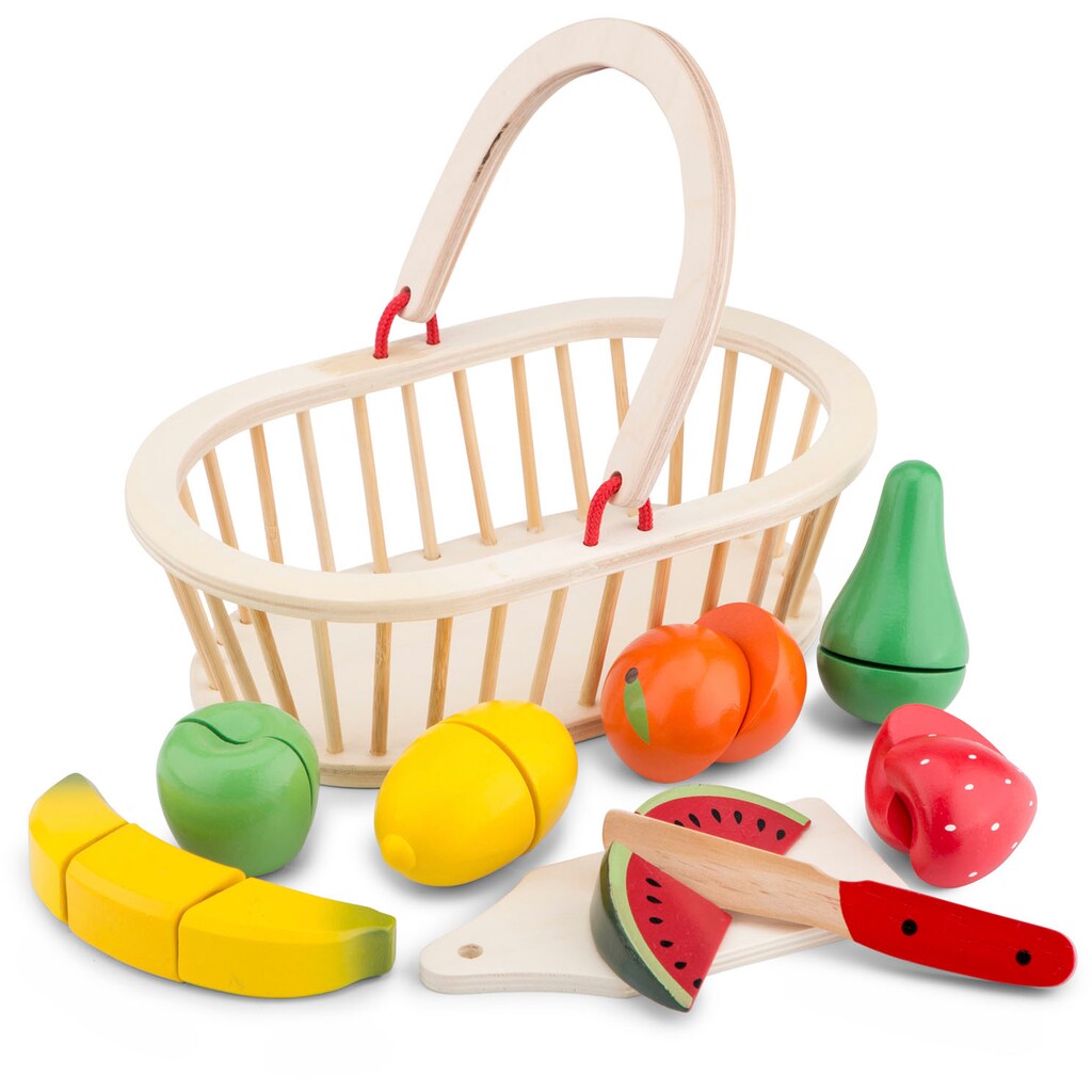 New Classic Toys® Spiellebensmittel »Holzspielzeug, Bon Appetit - Schneideset Obst«, (10 tlg.)