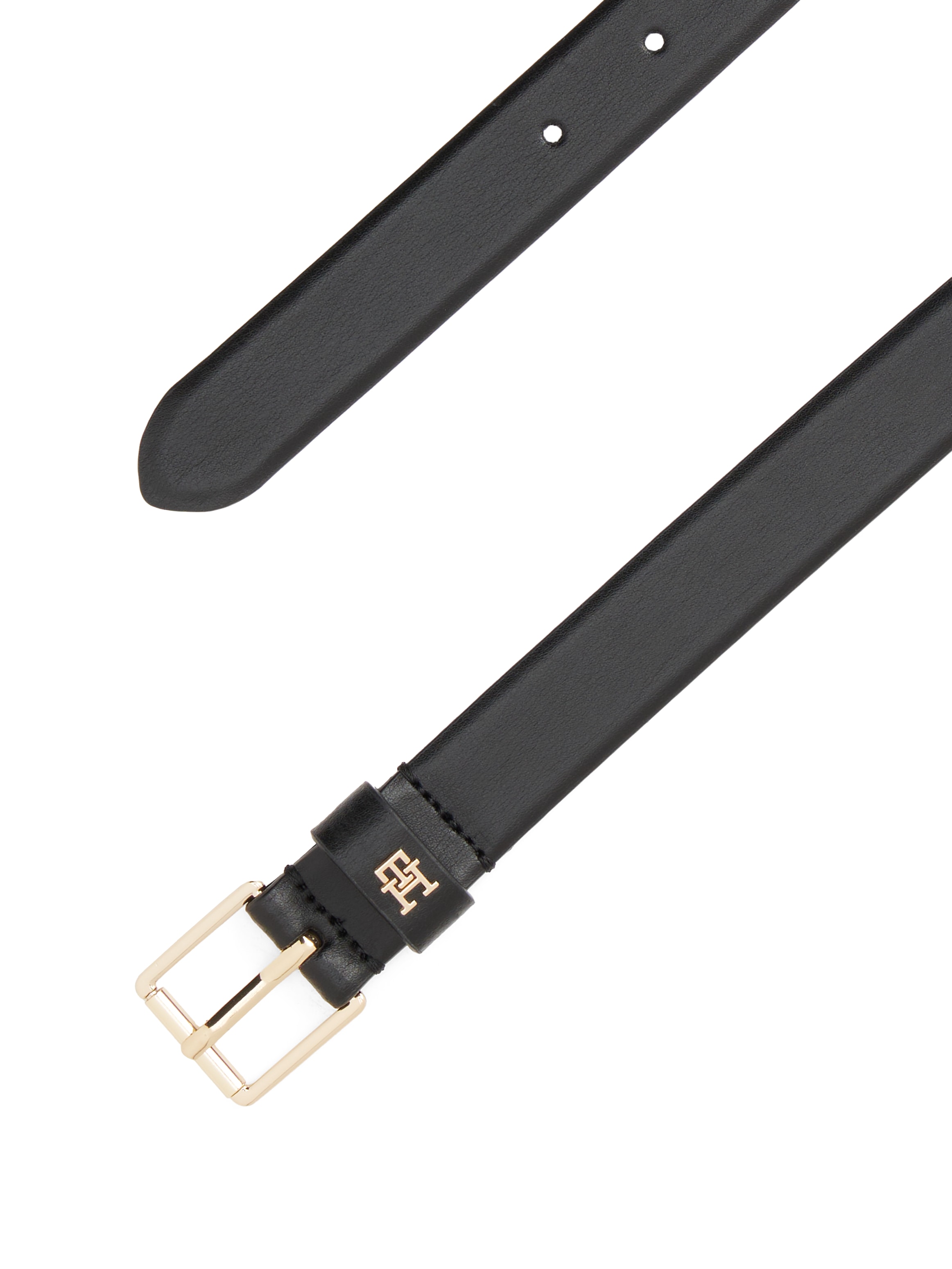 Tommy Hilfiger Ledergürtel »TH SQUARE 2.5 GO«, mit eckiger Schnalle und TH-Monogramm