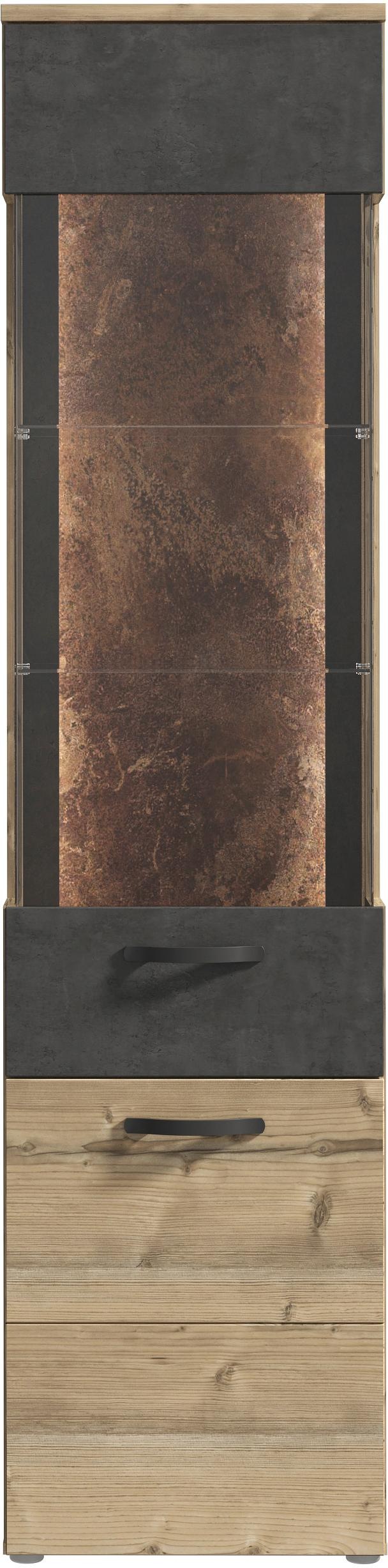 FORTE Vitrine, Höhe 204 cm, inkl. Beleuchtung