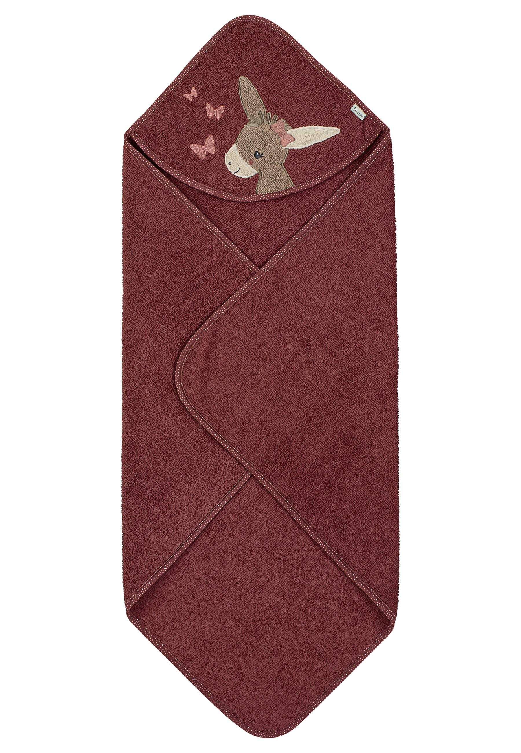 Sterntaler® Kapuzenhandtuch »Kapuzenbadetuch 80x80 cm ESEL Emmily«