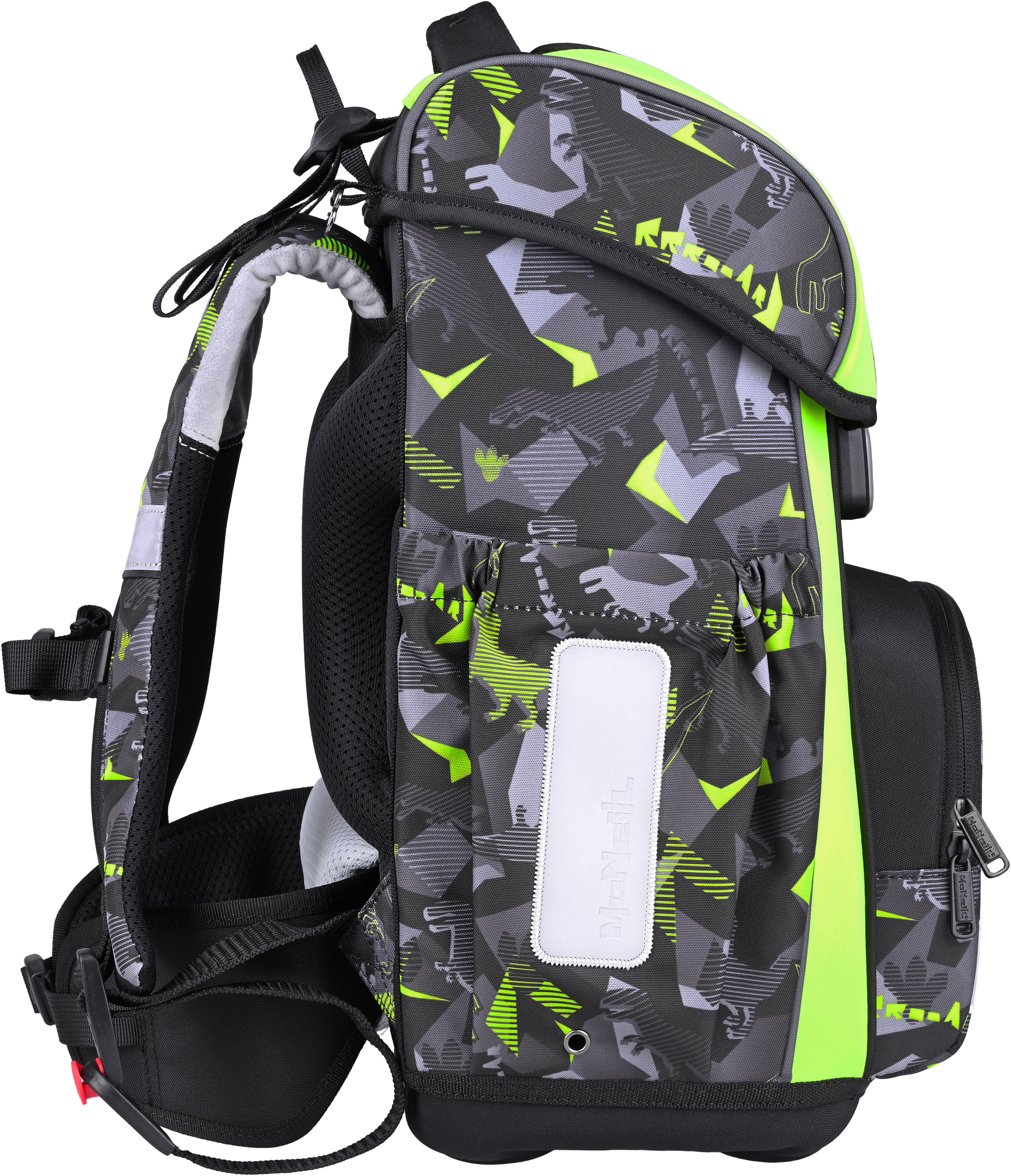 McNeill Schulranzen »Bravo, inkl. Etui, Turnbeutel,« Reflektierende Streifen auf den Schultergurten;Retroreflektierende Flächen