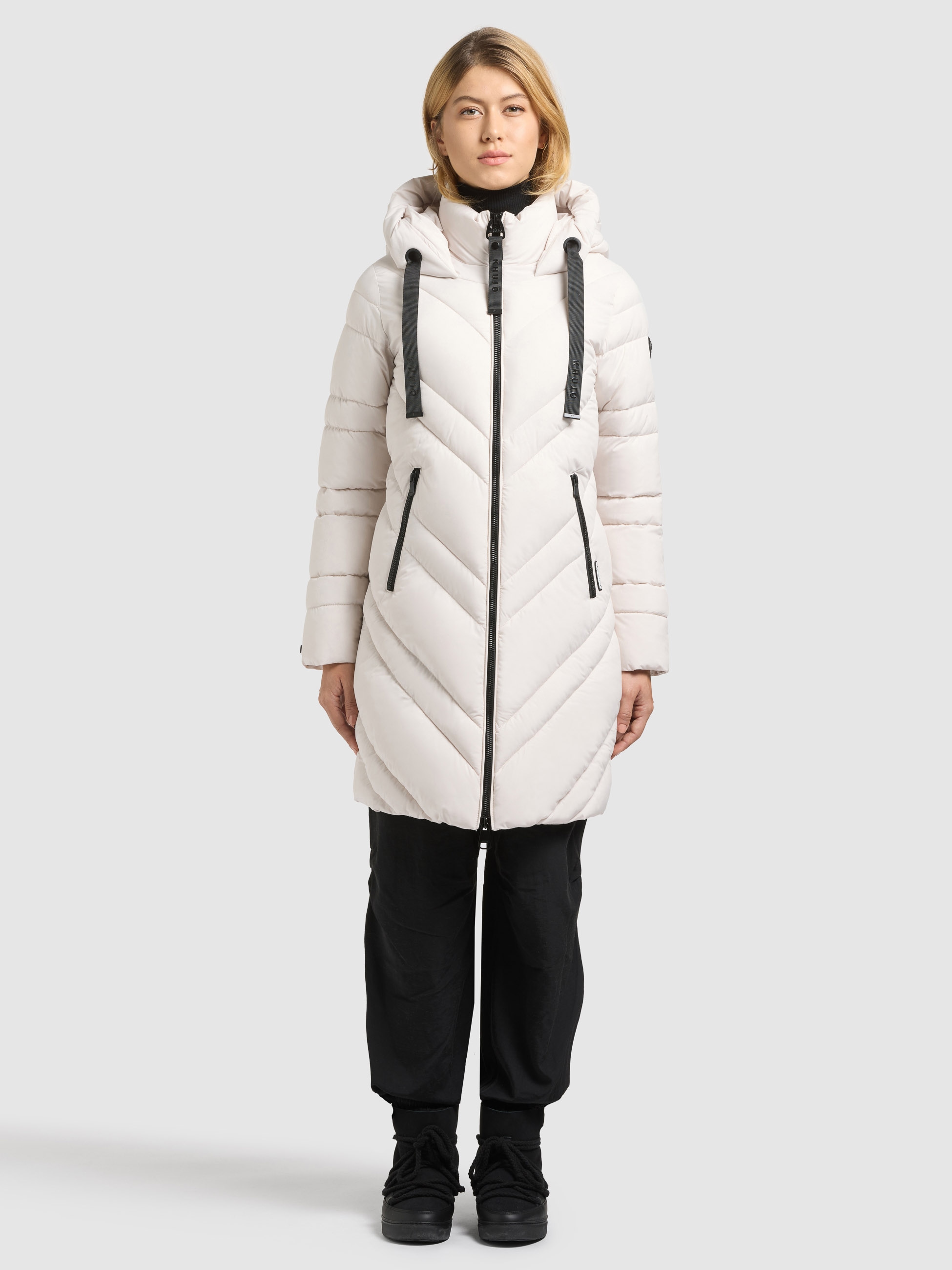 khujo Steppmantel »TABY2« Taschenbeutel mit Fleece