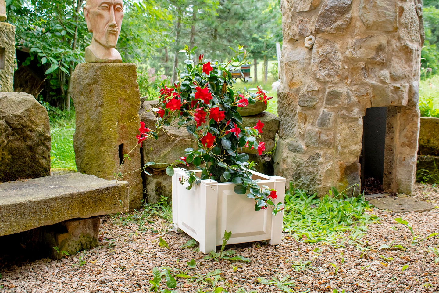 KHW Pflanzkübel, Kunststoff, BxTxH: 43x43x34 cm