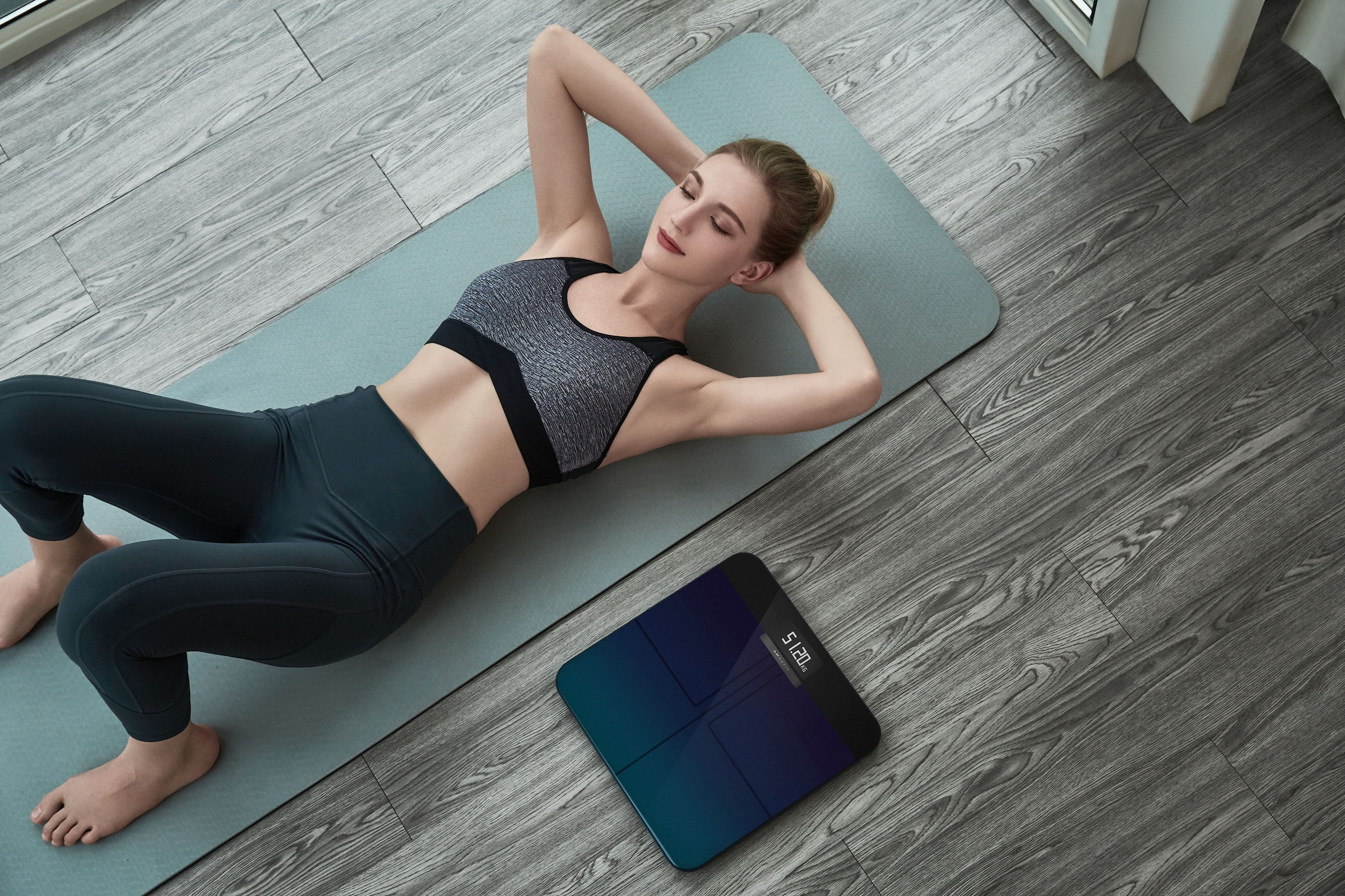 Amazfit Smartwatch »SET: Smart Scale Personenwaage + Active 3 Premium« Amazfit OS