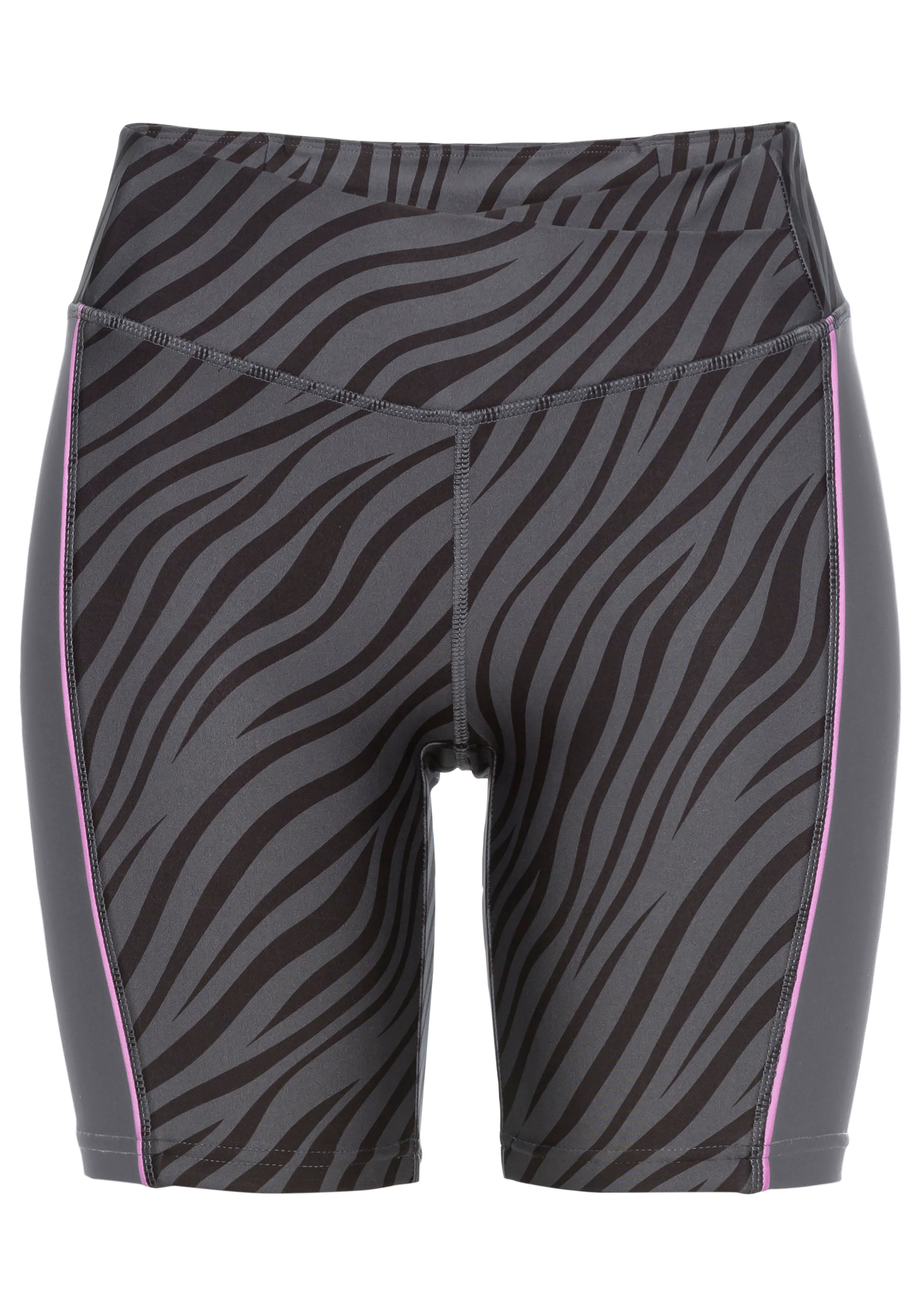 LASCANA ACTIVE Shorts, Sportshorts mit dezentem Zebramuster