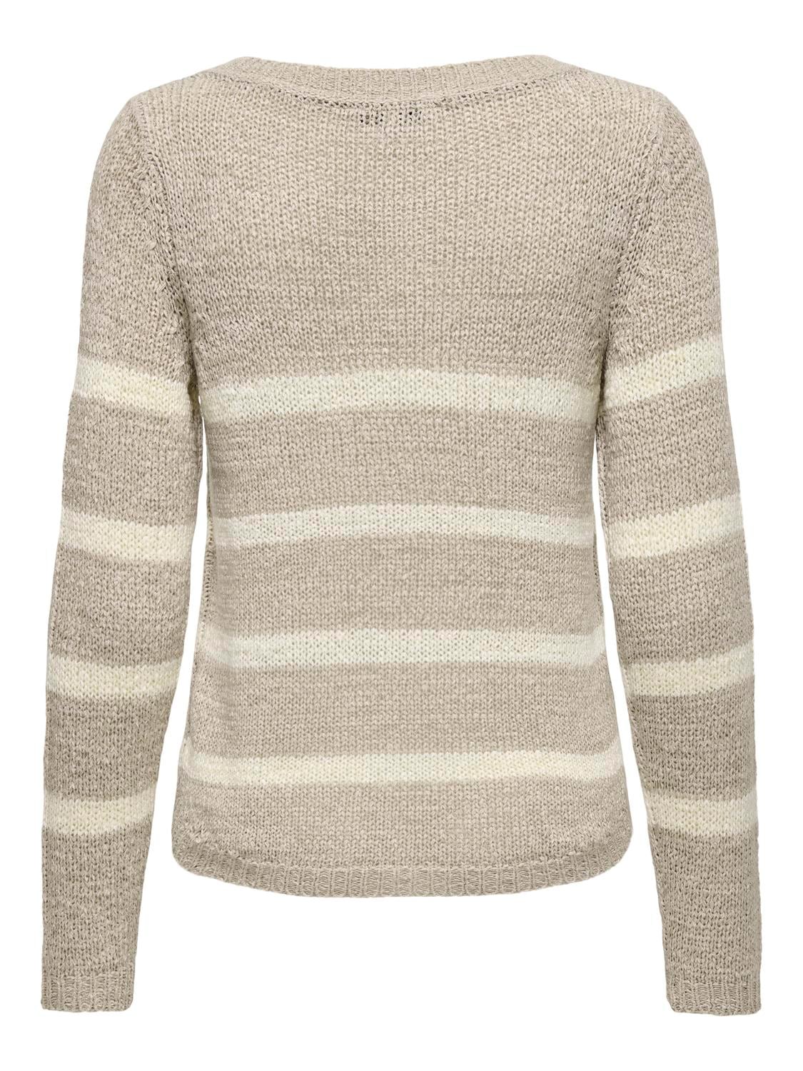 ONLY Strickpullover »ONLGEENA XO L/S PULLOVER KNT NOOS«, mit Rundhalsausschnitt