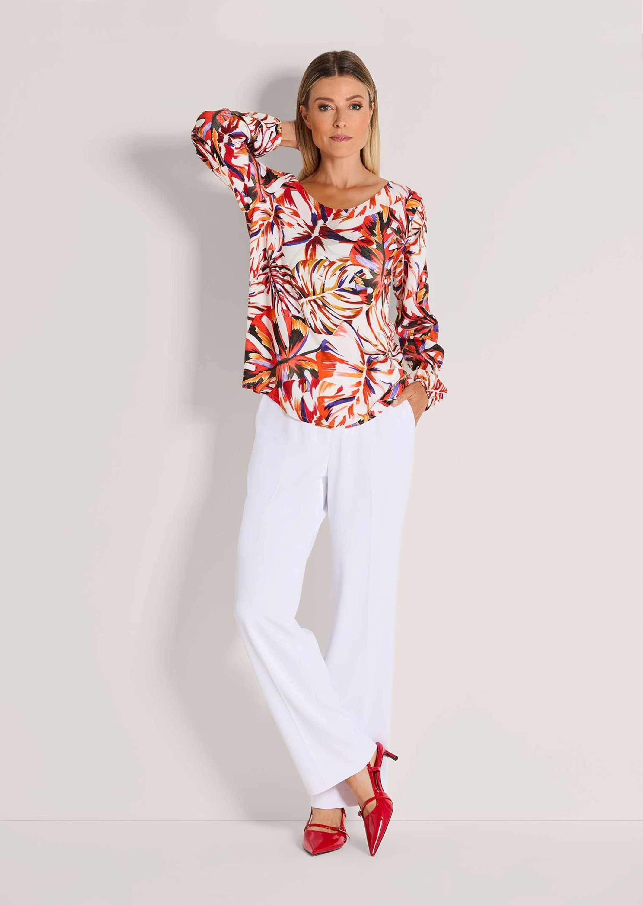 MADELEINE Langarmbluse »Bluse Florale Langarmbluse aus Viskose«